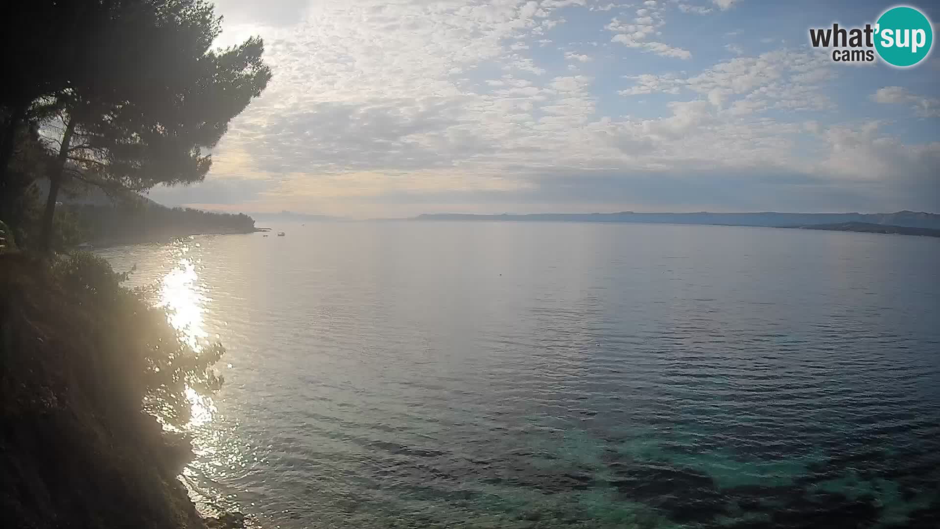 Webcam Spiaggia Potočine Bol – Vista live sulla spiaggia Borak, Isola di Brač