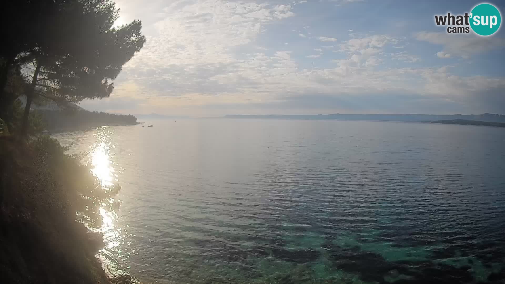 Web kamera Potočine Bol – Pogled uživo na plažu Borak, otok Brač