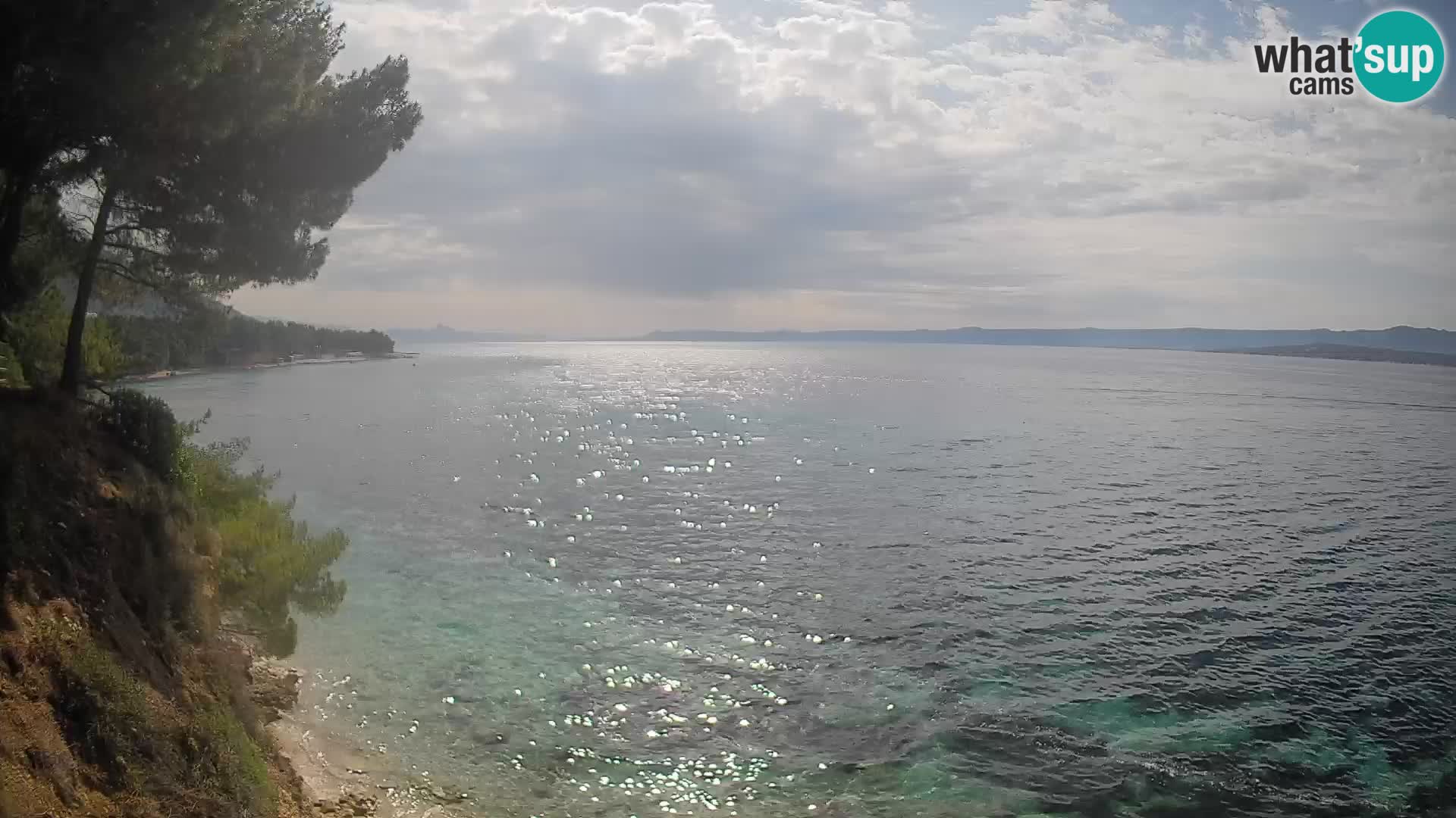 Webcam Spiaggia Potočine Bol – Vista live sulla spiaggia Borak, Isola di Brač