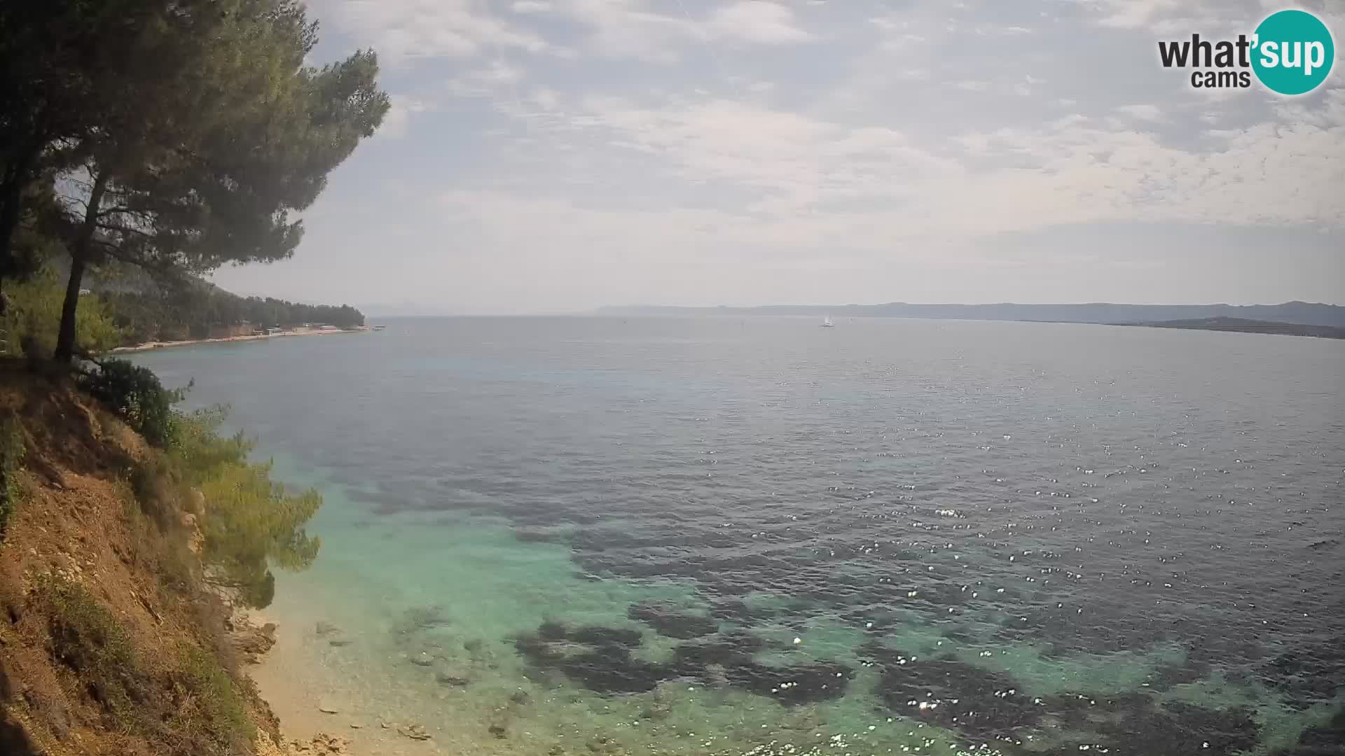 Webcam plage Potočine Bol – Vue en direct sur Borak Beach, île de Brač