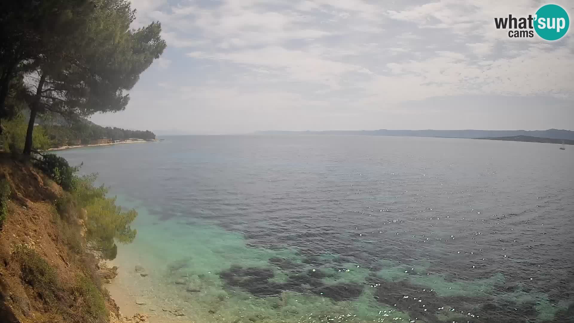 Webcam Potočine Beach Bol – Live View of Borak Beach, Brač Island