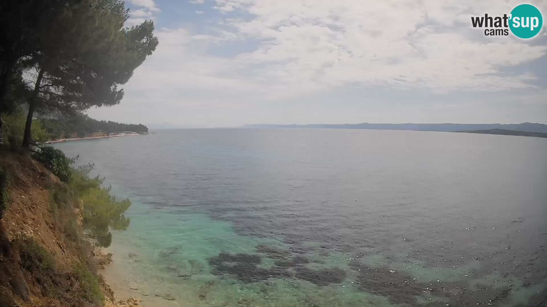 Web kamera Potočine Bol – Pogled uživo na plažu Borak, otok Brač