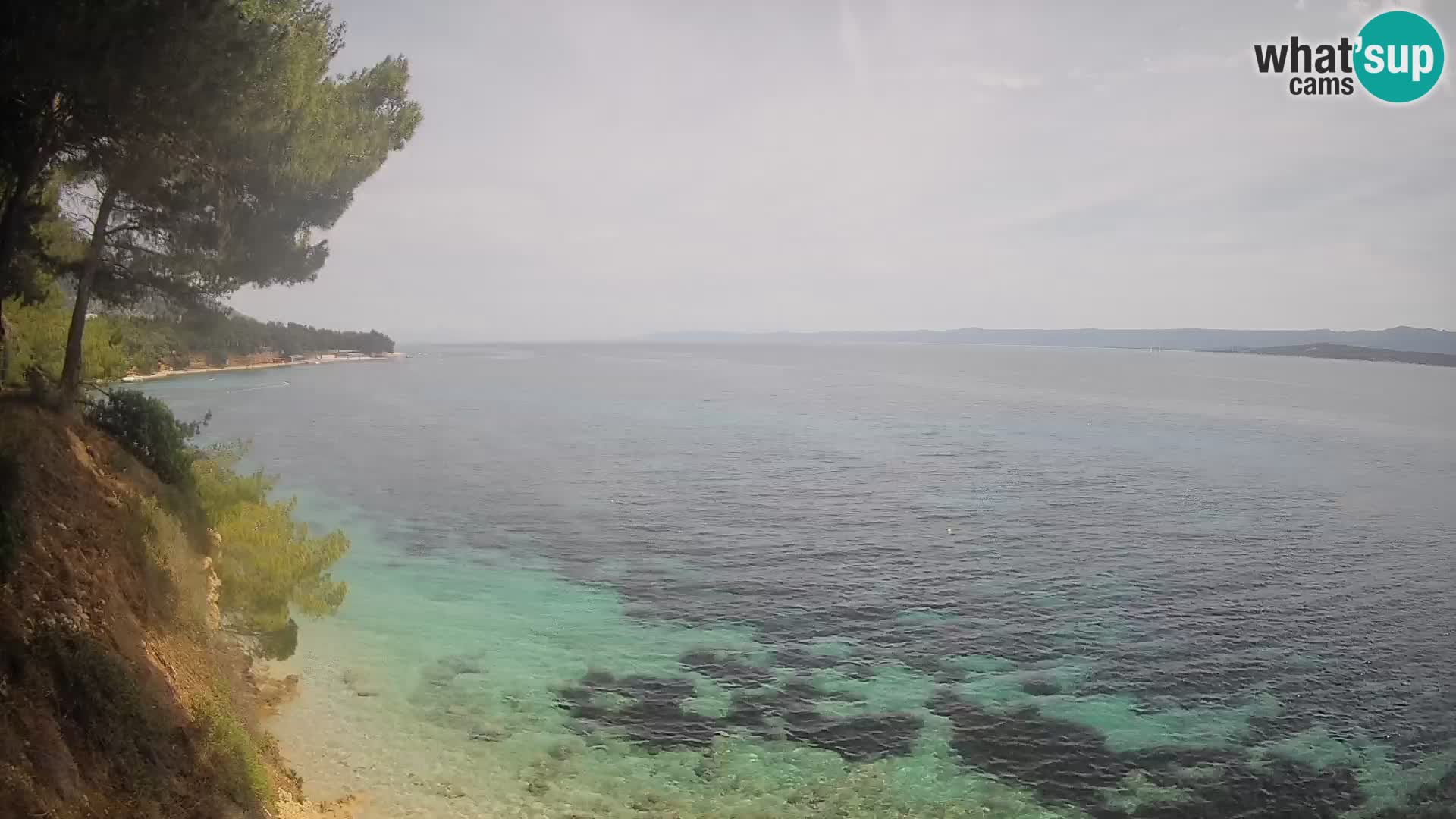 Webcam plage Potočine Bol – Vue en direct sur Borak Beach, île de Brač