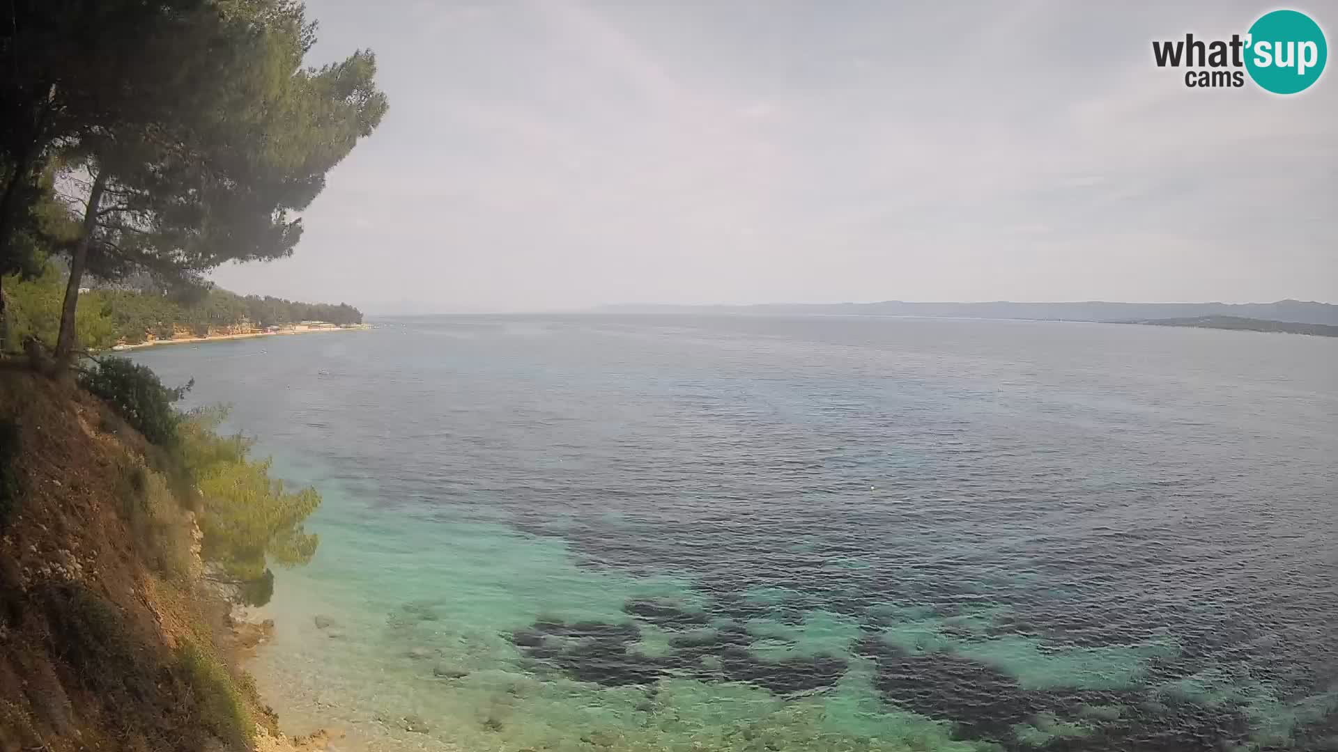 Webcam Potočine Beach Bol – Live View of Borak Beach, Brač Island