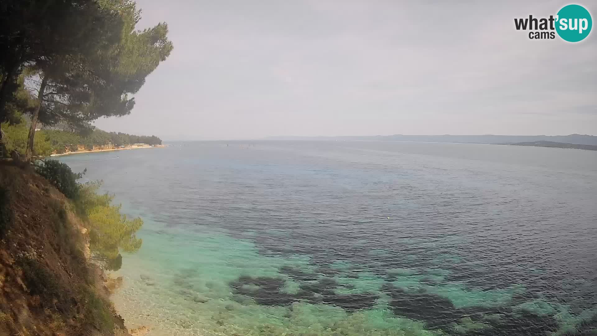 Webcam Potočine Beach Bol – Live View of Borak Beach, Brač Island