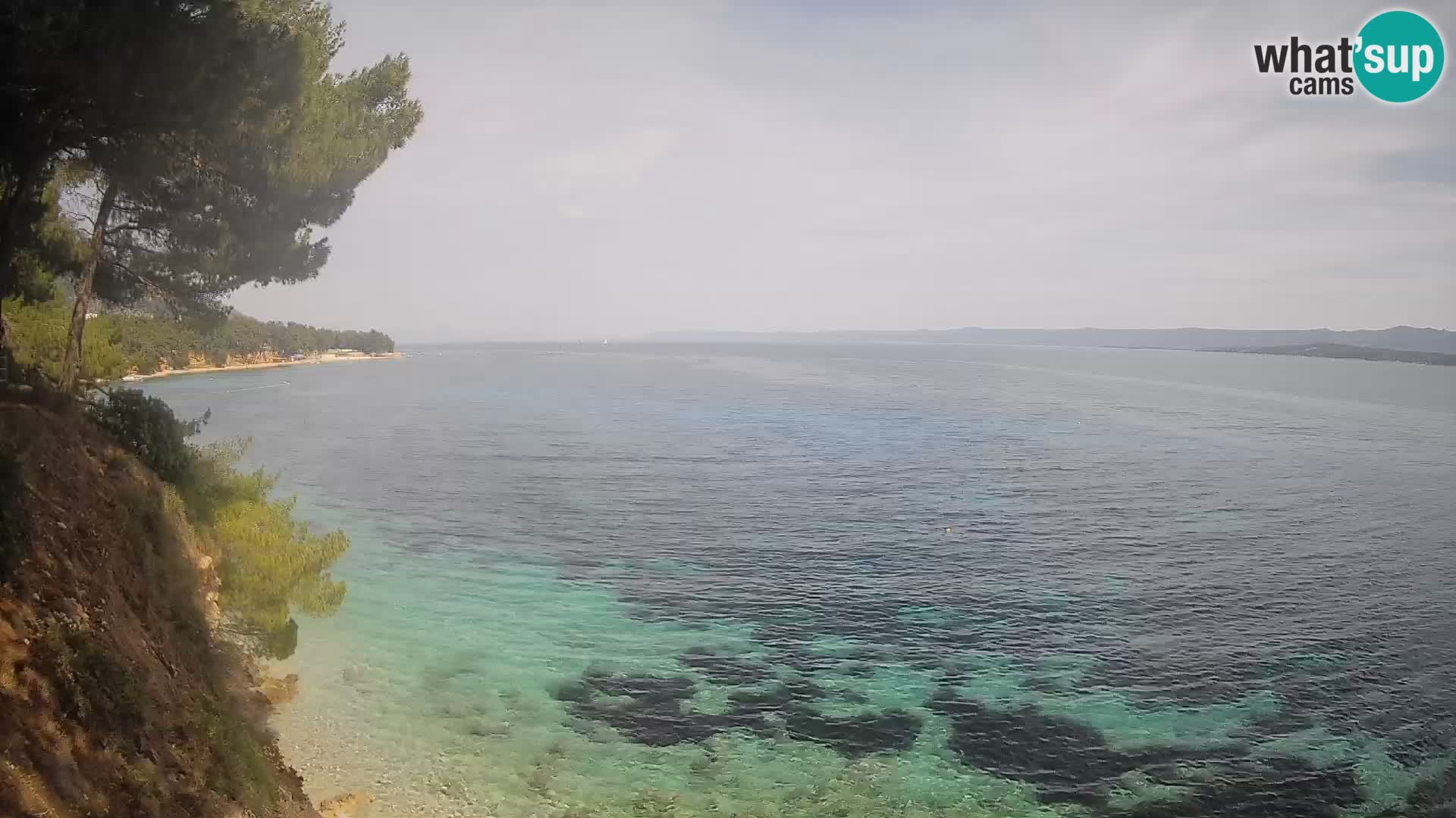 Webcam Playa Potočine Bol – Vista en vivo de Borak Beach, Isla de Brač