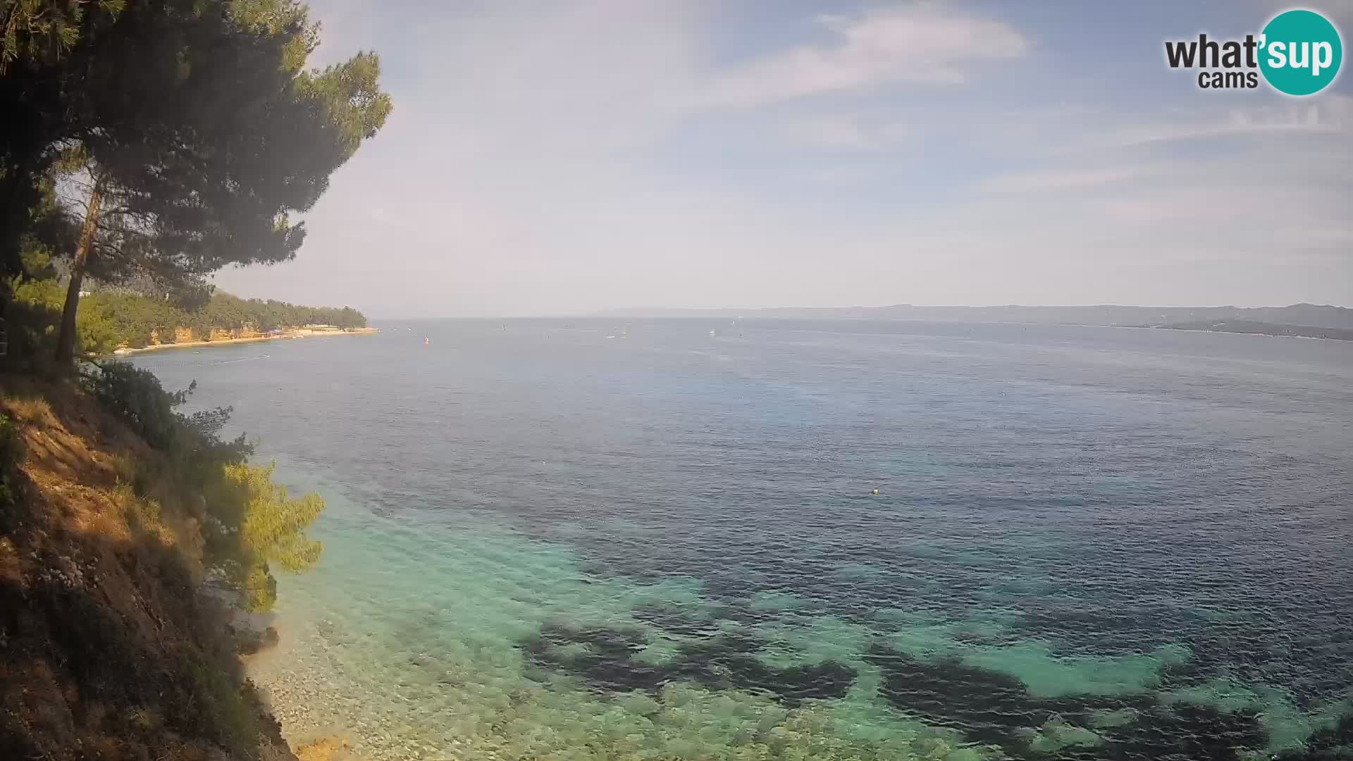 Webcam Playa Potočine Bol – Vista en vivo de Borak Beach, Isla de Brač