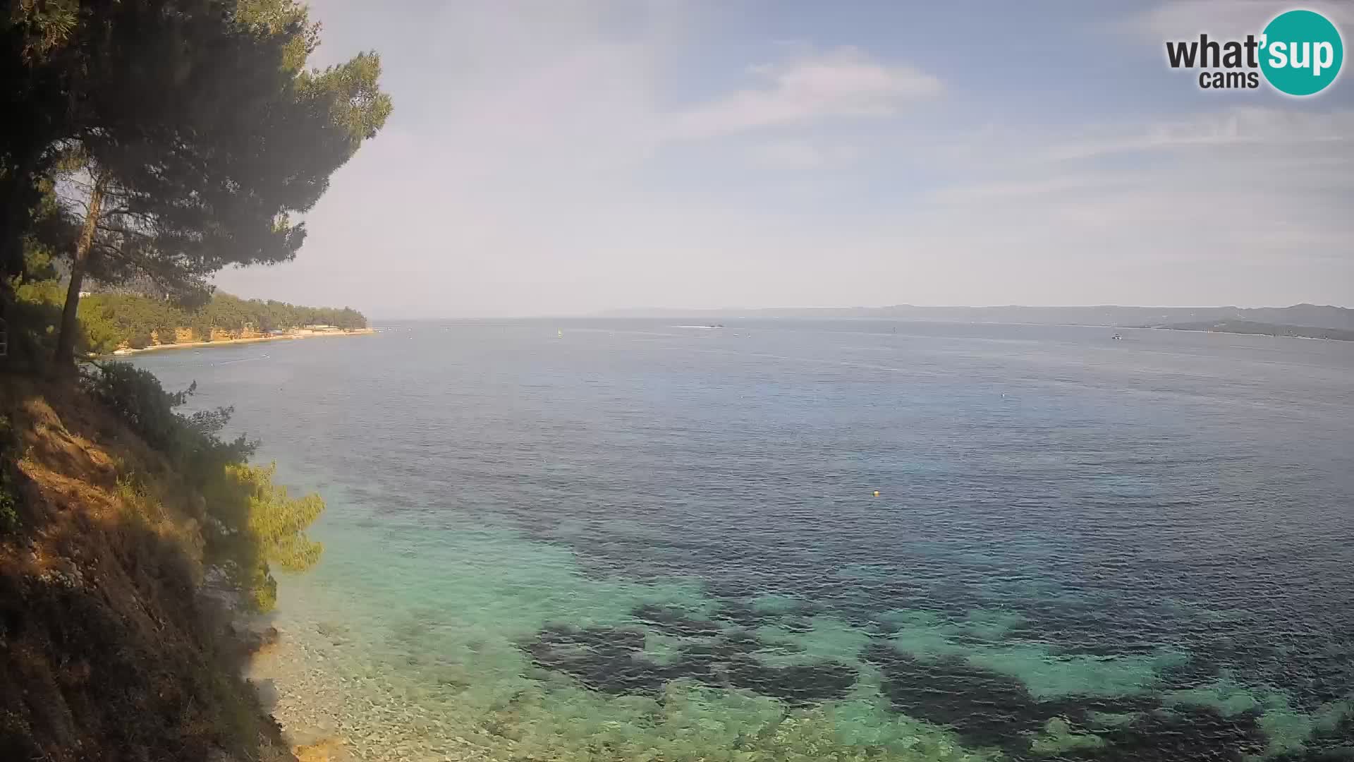 Webcam Playa Potočine Bol – Vista en vivo de Borak Beach, Isla de Brač