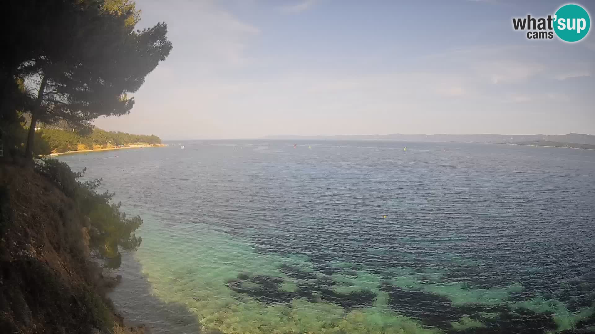 Webcam Playa Potočine Bol – Vista en vivo de Borak Beach, Isla de Brač