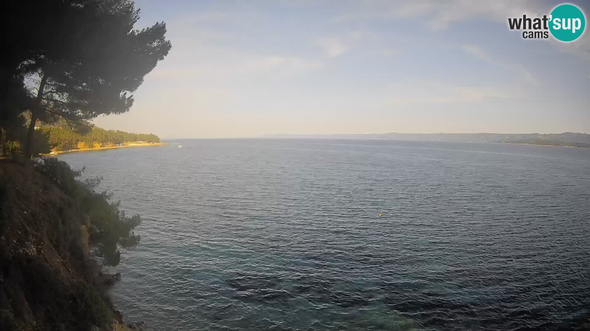 Webcam Spiaggia Potočine Bol – Vista live sulla spiaggia Borak, Isola di Brač