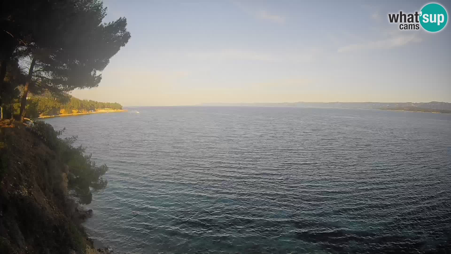 Webcam Spiaggia Potočine Bol – Vista live sulla spiaggia Borak, Isola di Brač