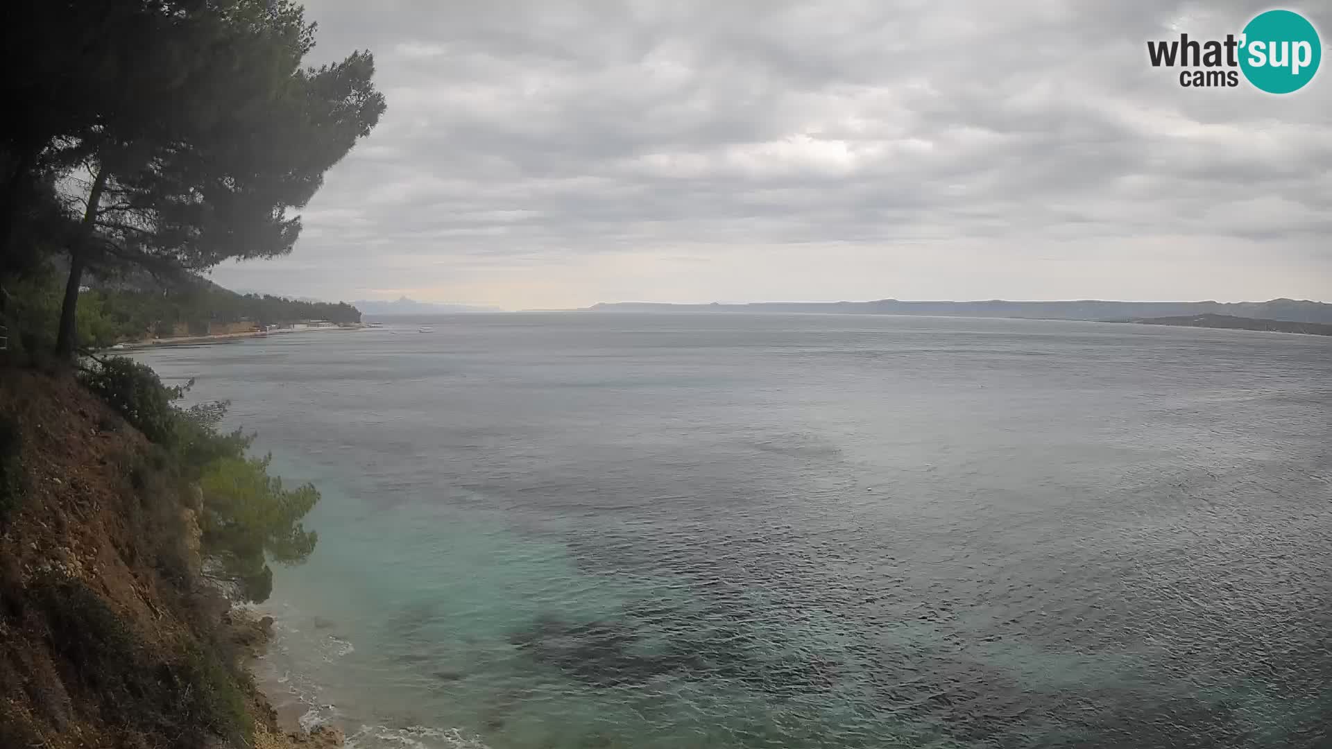 Webcam Spiaggia Potočine Bol – Vista live sulla spiaggia Borak, Isola di Brač