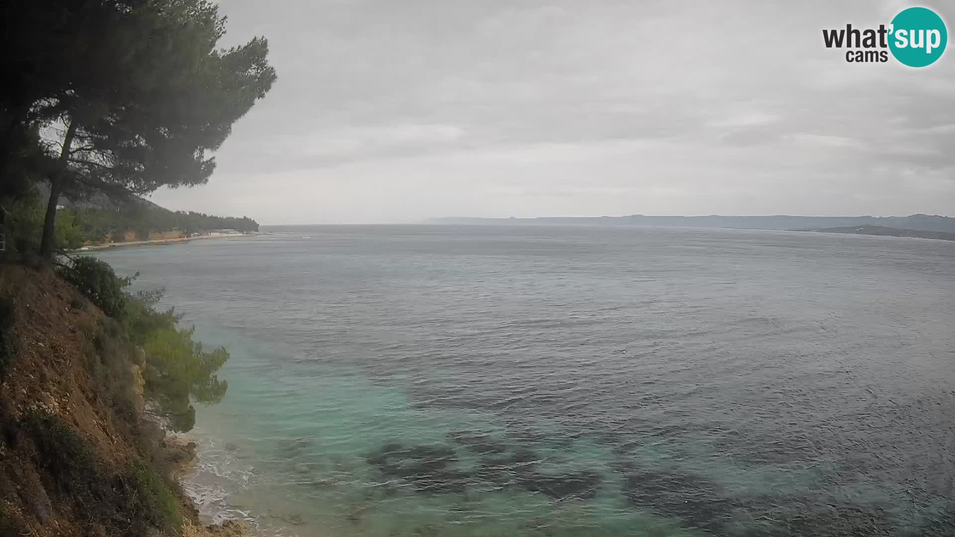 Webcam Spiaggia Potočine Bol – Vista live sulla spiaggia Borak, Isola di Brač
