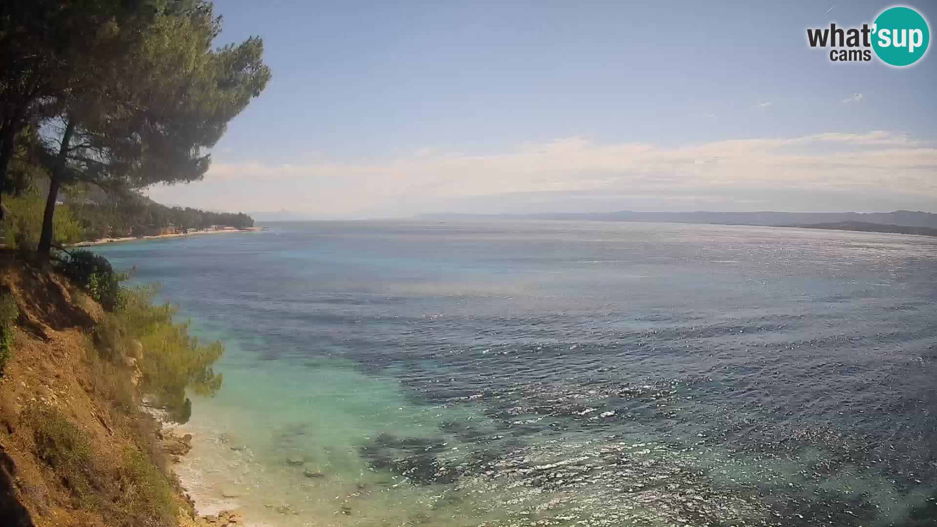 Webcam plage Potočine Bol – Vue en direct sur Borak Beach, île de Brač