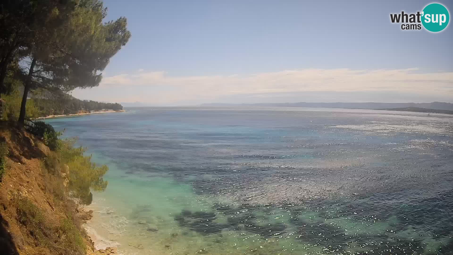 Webcam plage Potočine Bol – Vue en direct sur Borak Beach, île de Brač