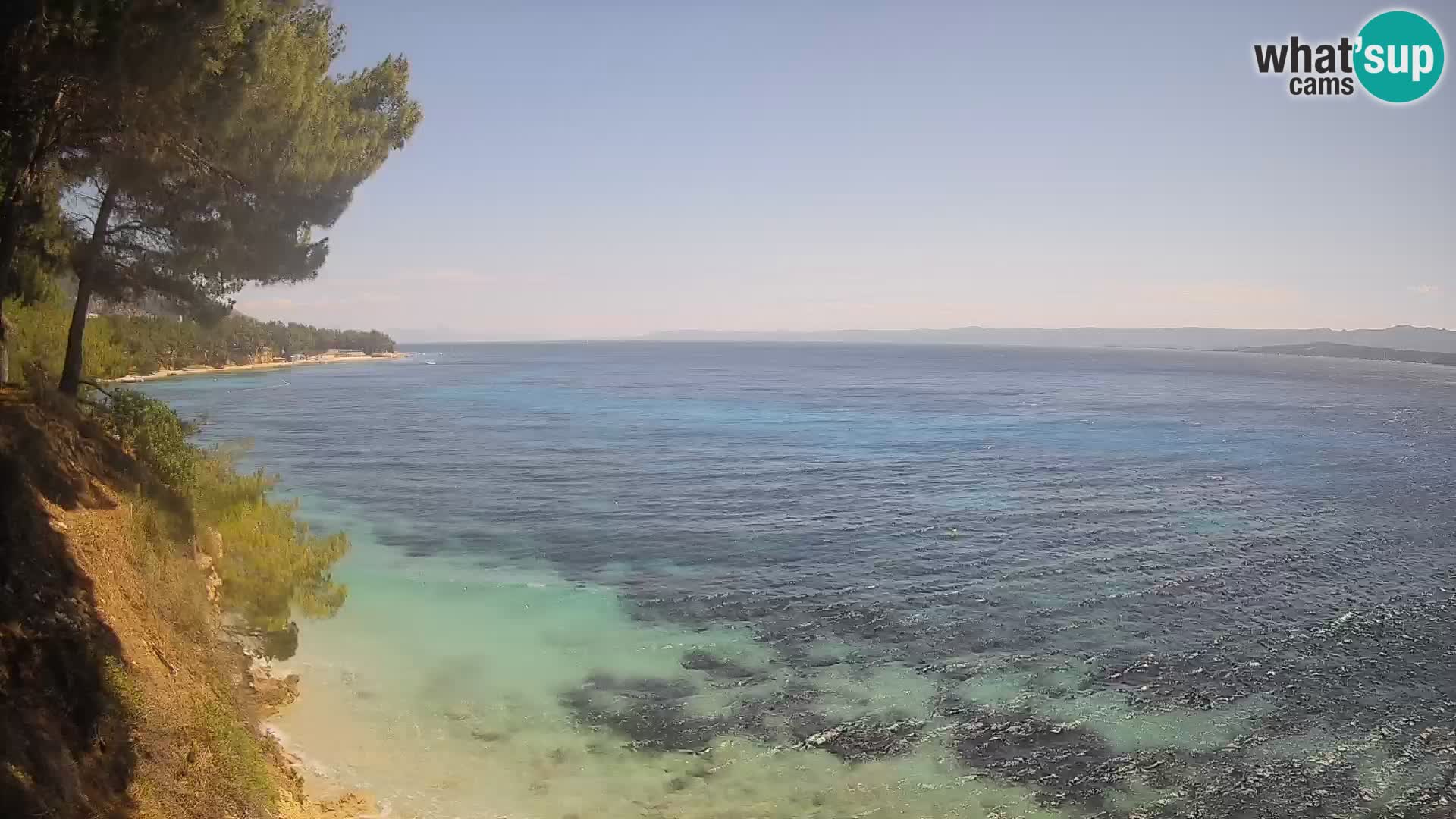 Webcam plage Potočine Bol – Vue en direct sur Borak Beach, île de Brač
