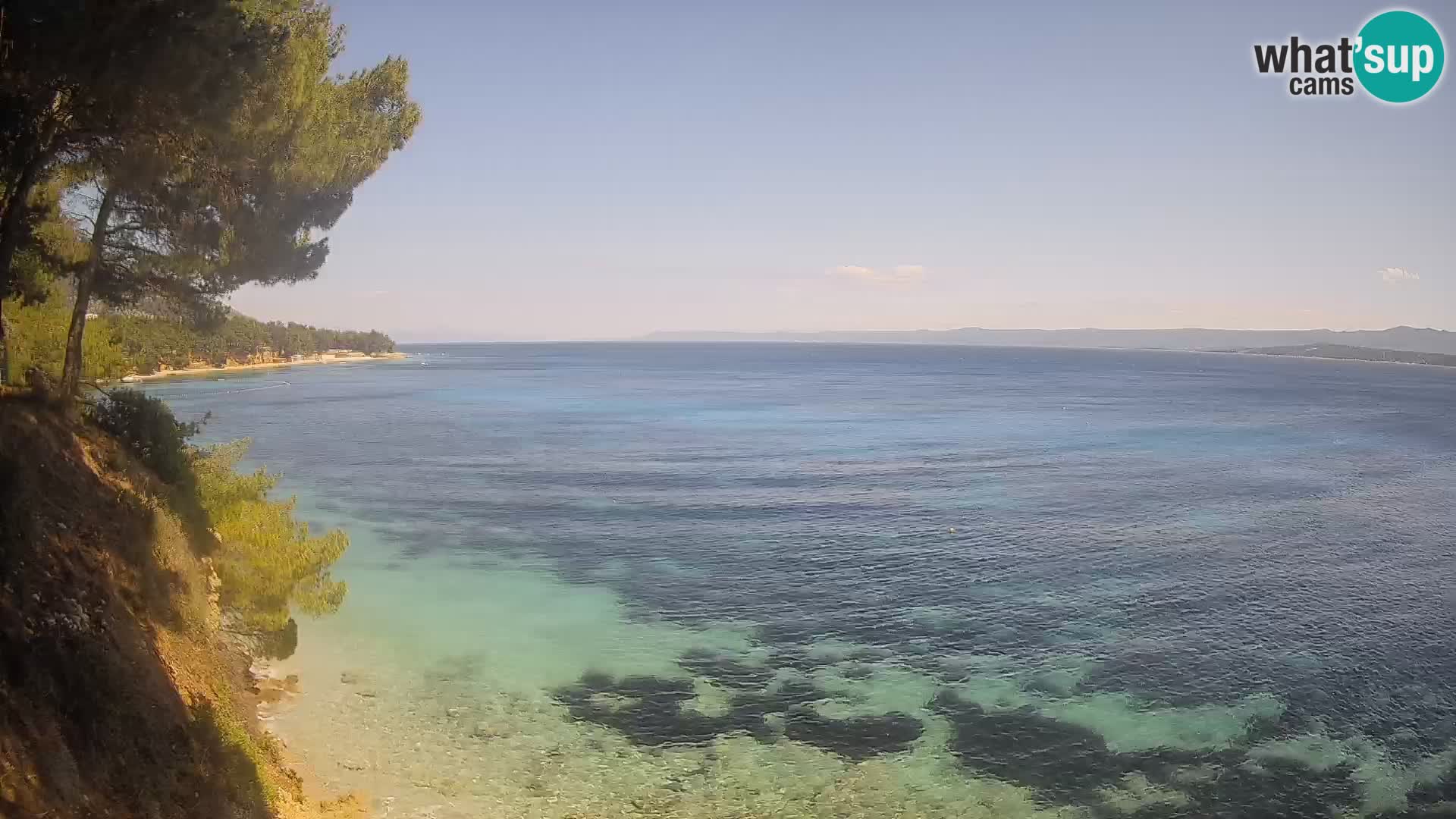 Webcam plage Potočine Bol – Vue en direct sur Borak Beach, île de Brač