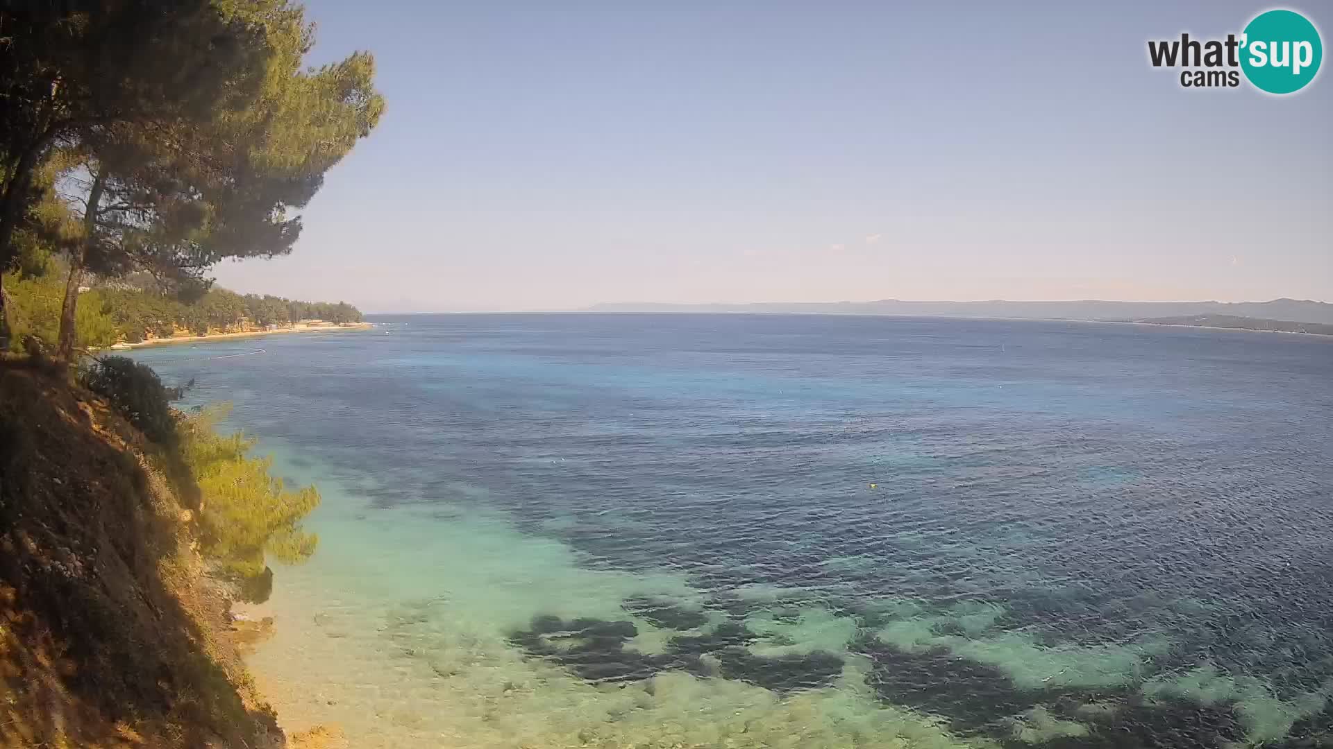 Webcam Strand Potočine Bol – Liveblick auf Borak Beach, Insel Brač
