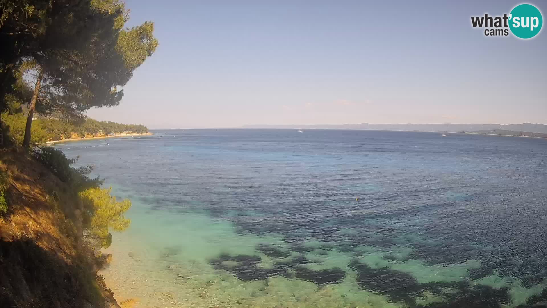 Webcam Playa Potočine Bol – Vista en vivo de Borak Beach, Isla de Brač