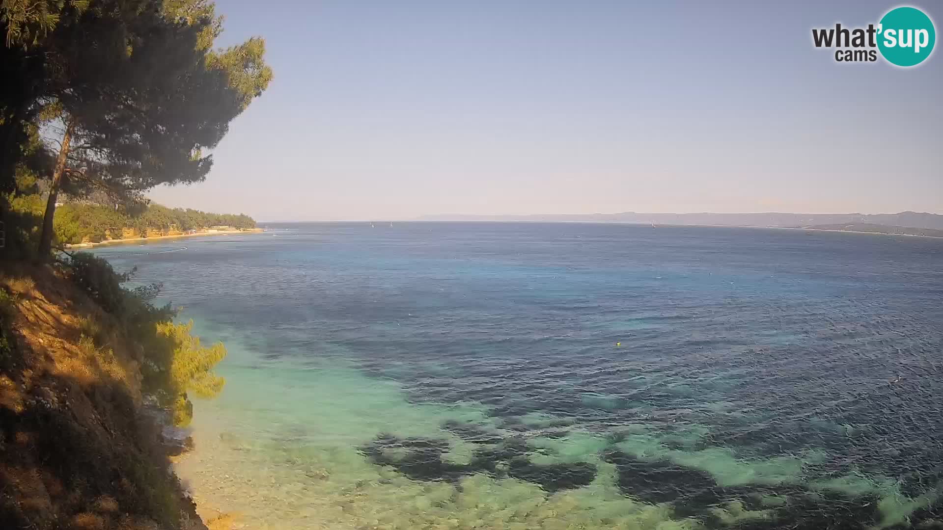Webcam Strand Potočine Bol – Liveblick auf Borak Beach, Insel Brač