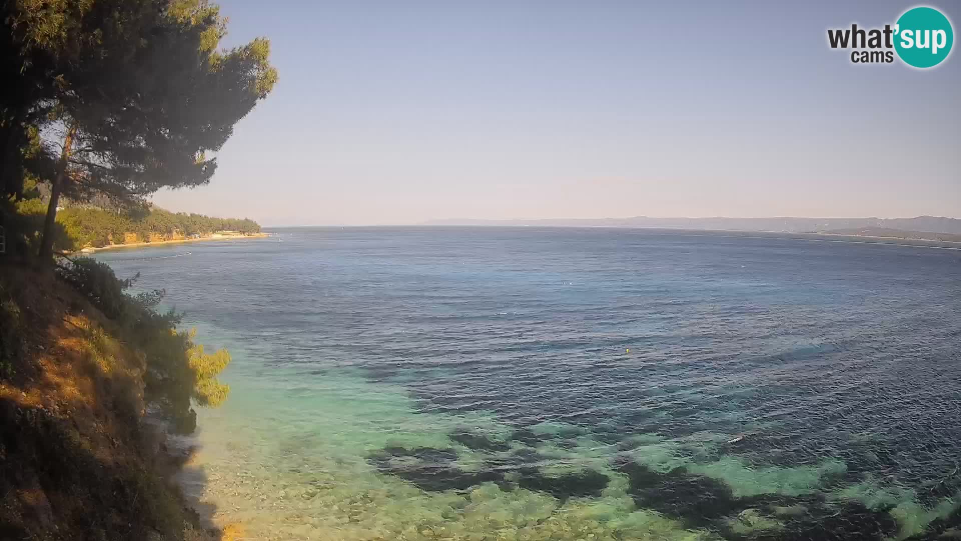 Webcam Potočine Beach Bol – Live View of Borak Beach, Brač Island