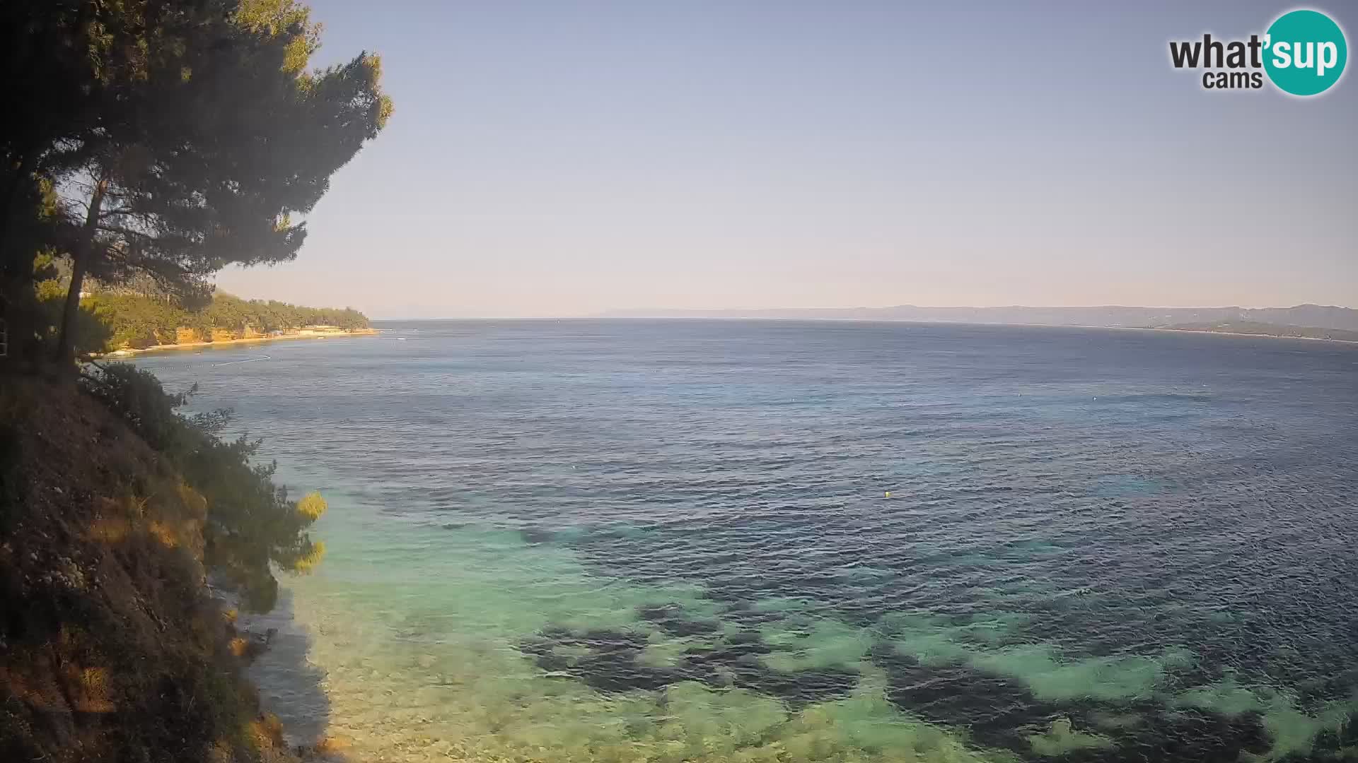 Webcam Potočine Beach Bol – Live View of Borak Beach, Brač Island