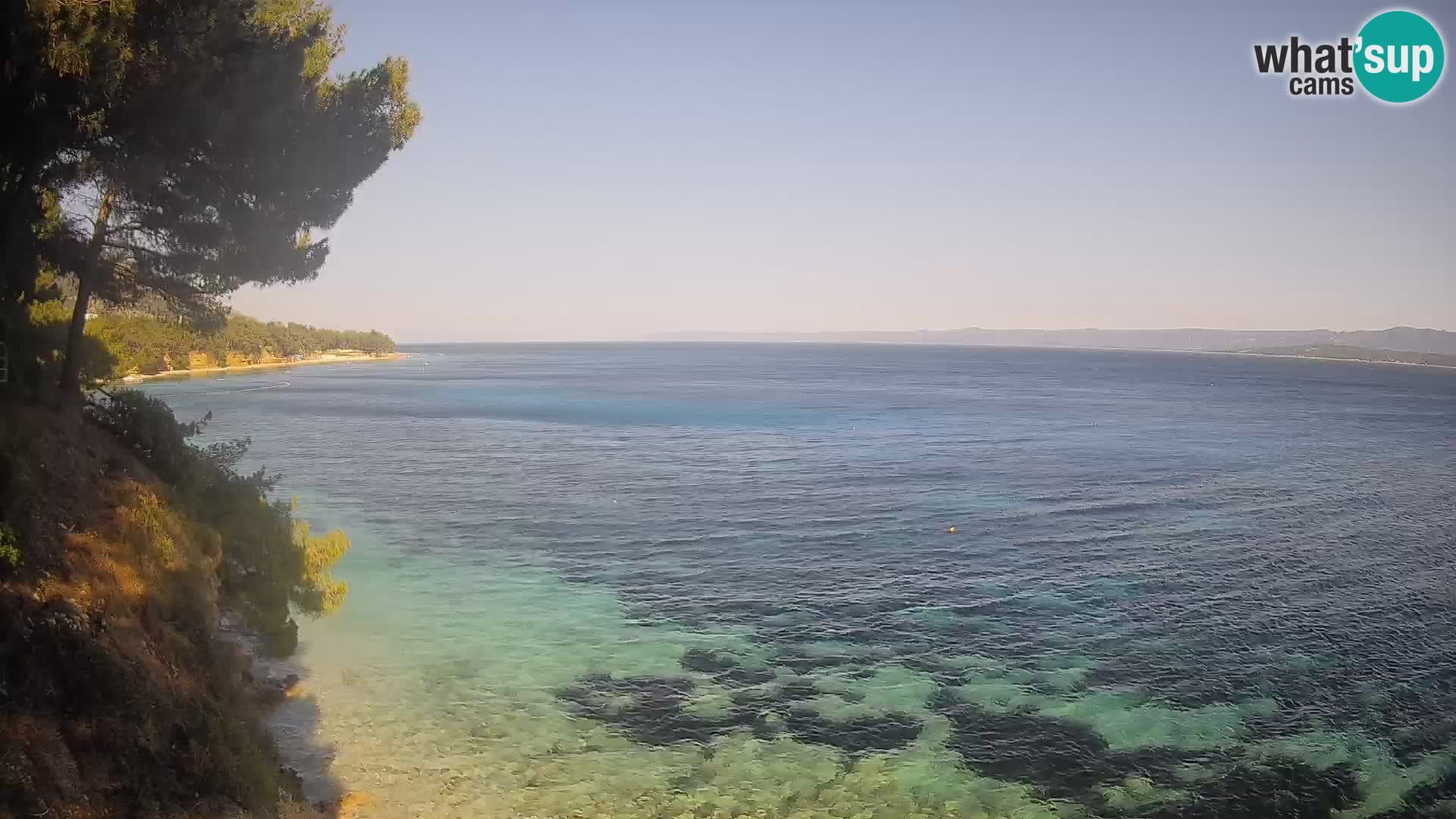 Webcam plage Potočine Bol – Vue en direct sur Borak Beach, île de Brač