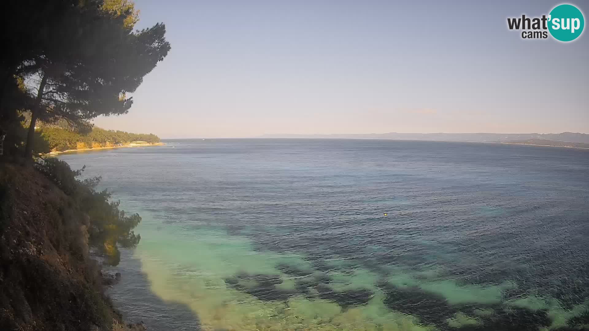 Webcam Potočine Beach Bol – Live View of Borak Beach, Brač Island