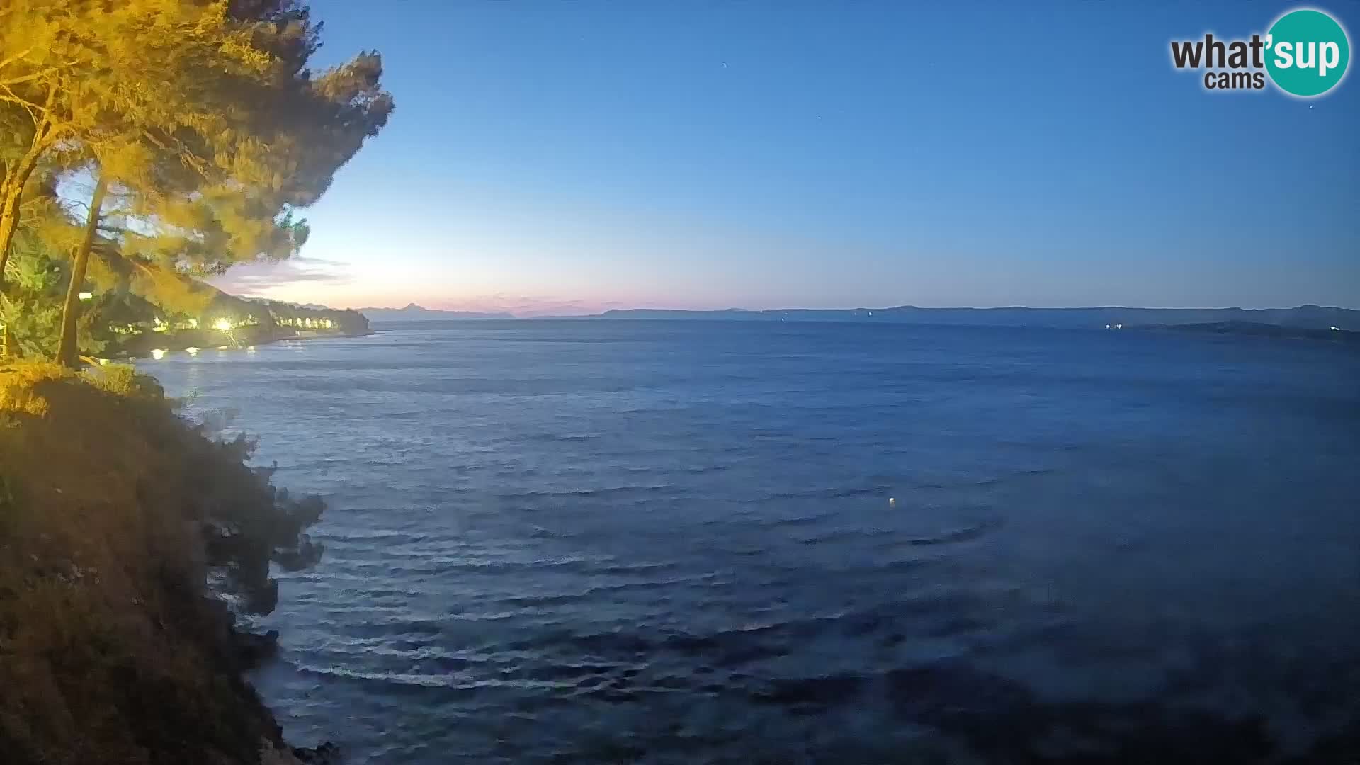 Webcam Spiaggia Potočine Bol – Vista live sulla spiaggia Borak, Isola di Brač