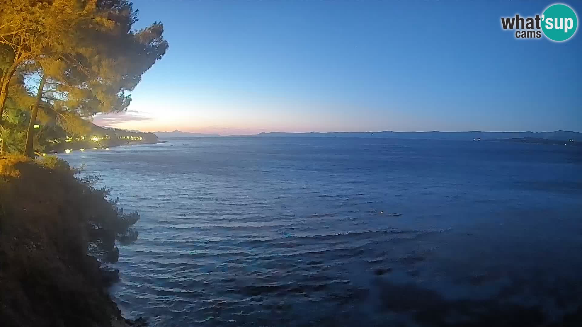 Webcam Spiaggia Potočine Bol – Vista live sulla spiaggia Borak, Isola di Brač