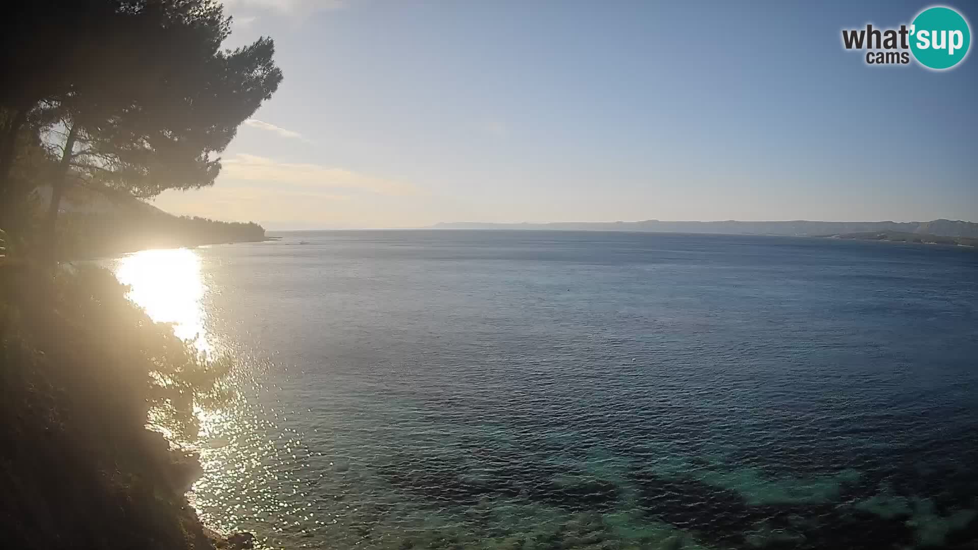 Web kamera Potočine Bol – Pogled uživo na plažu Borak, otok Brač
