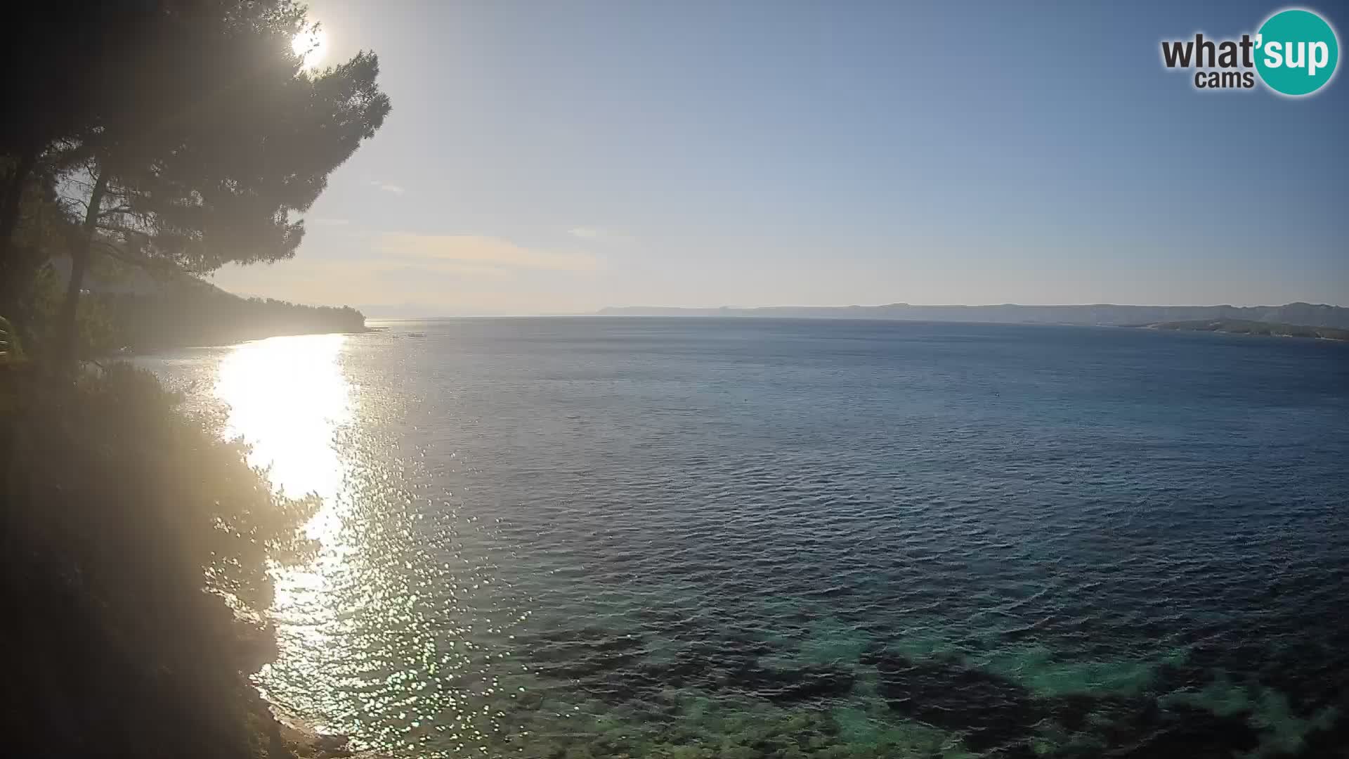 Web kamera Potočine Bol – Pogled uživo na plažu Borak, otok Brač