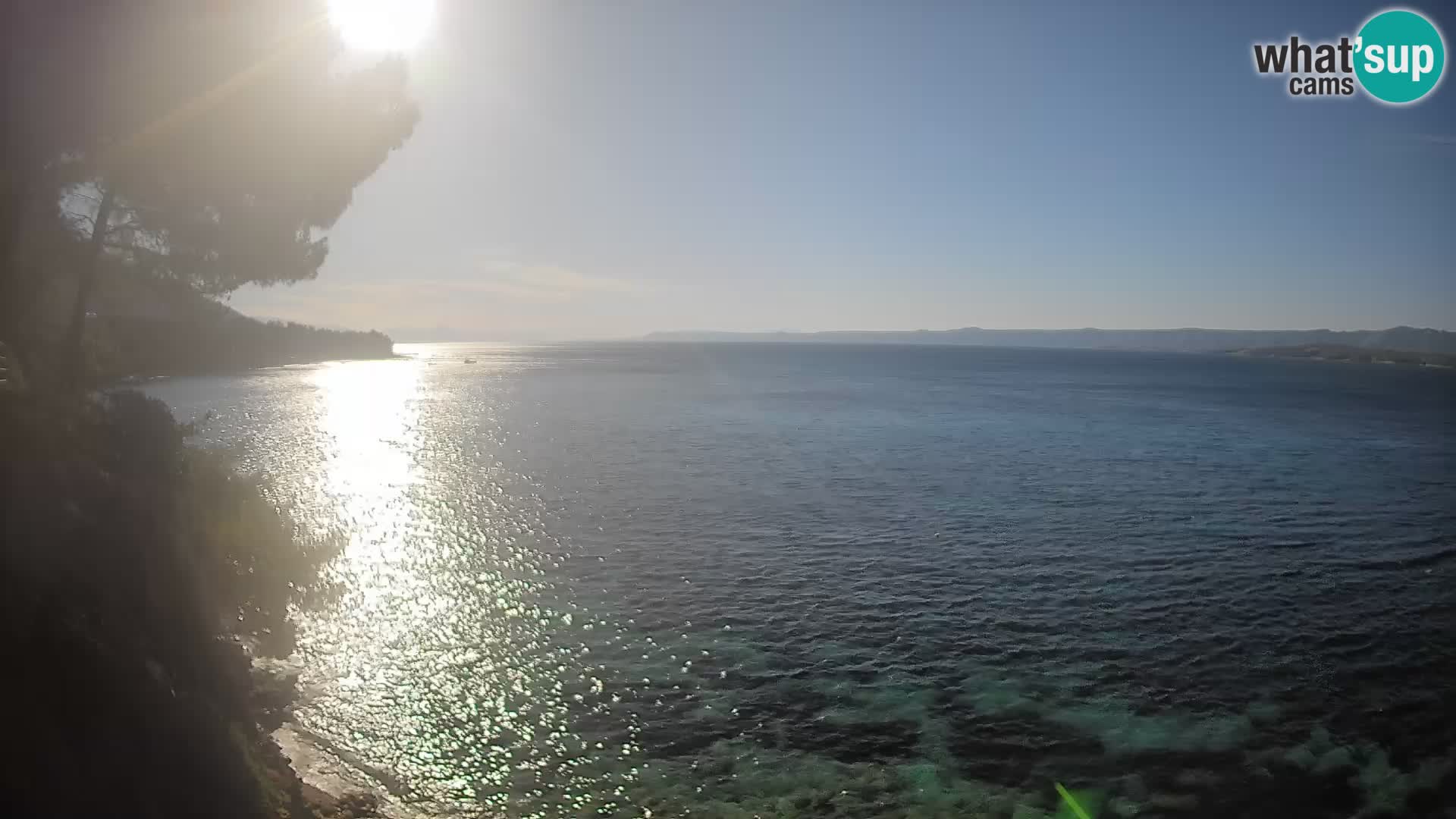 Web kamera Potočine Bol – Pogled uživo na plažu Borak, otok Brač