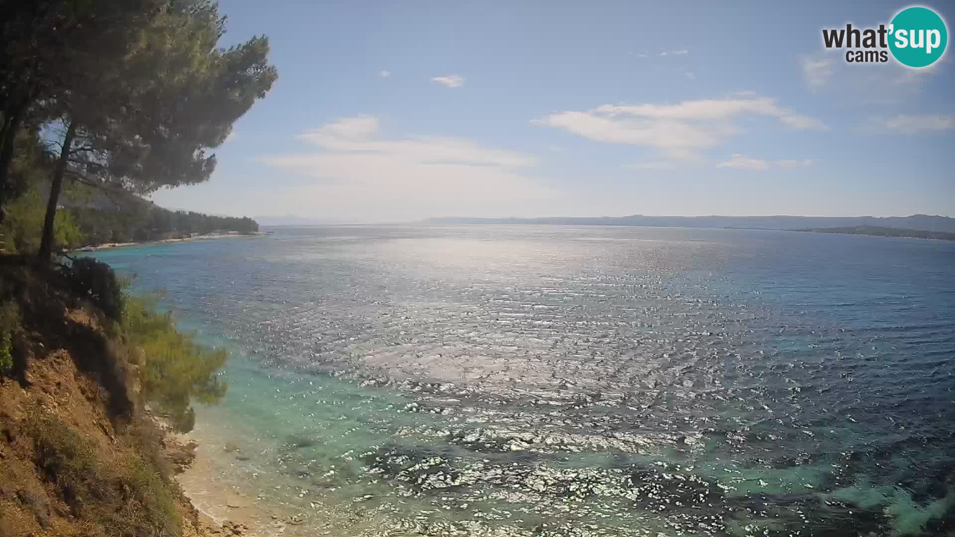 Webcam plage Potočine Bol – Vue en direct sur Borak Beach, île de Brač