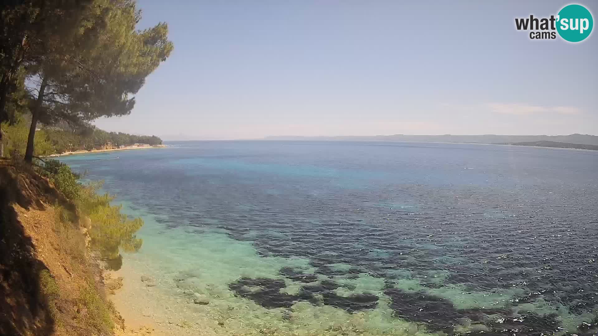 Webcam Potočine Beach Bol – Live View of Borak Beach, Brač Island