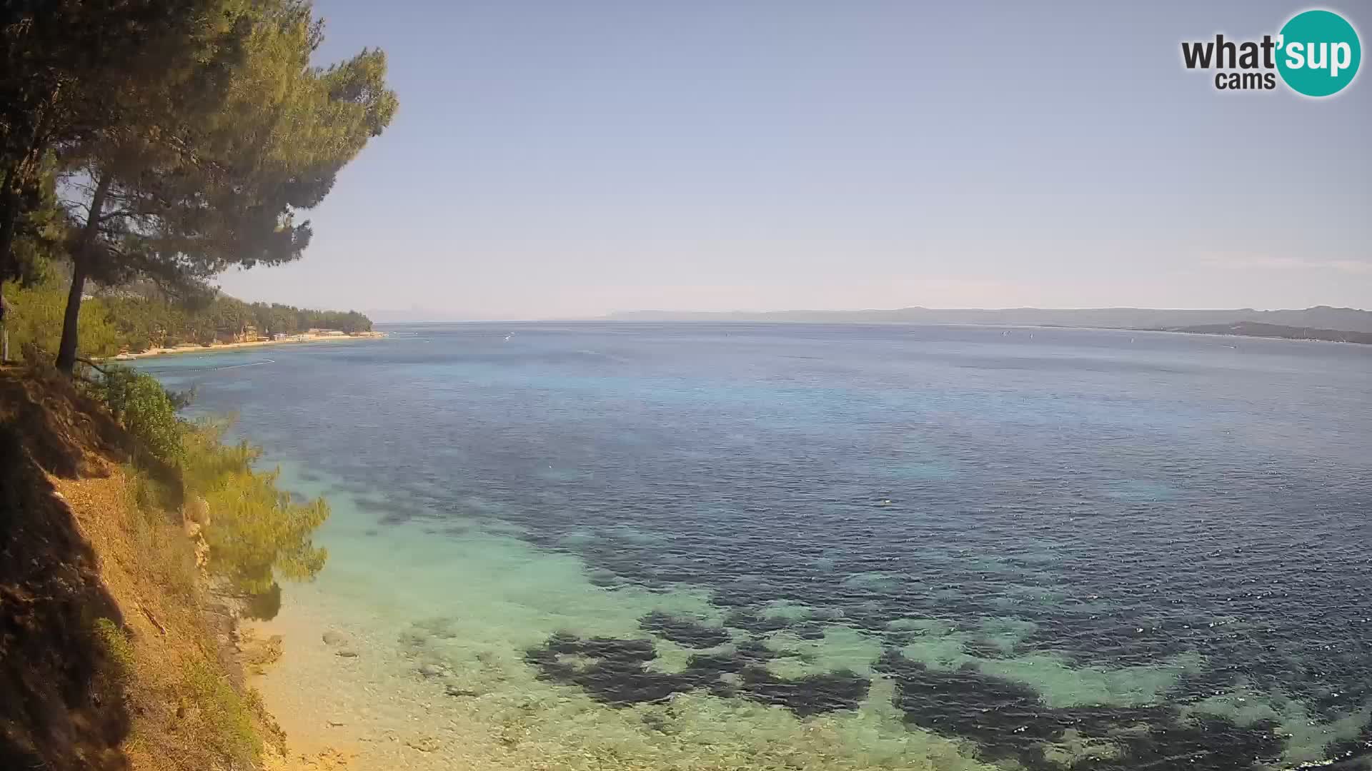 Webcam Playa Potočine Bol – Vista en vivo de Borak Beach, Isla de Brač