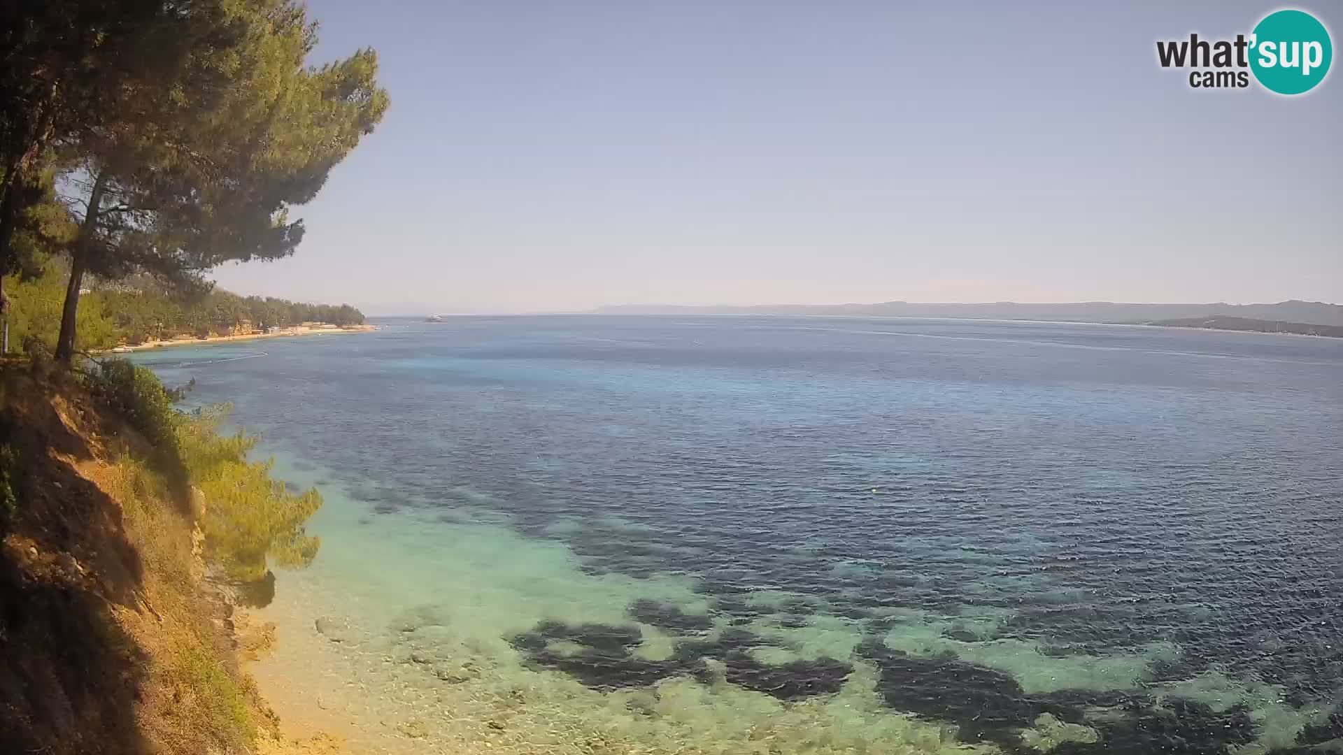 Webcam plage Potočine Bol – Vue en direct sur Borak Beach, île de Brač