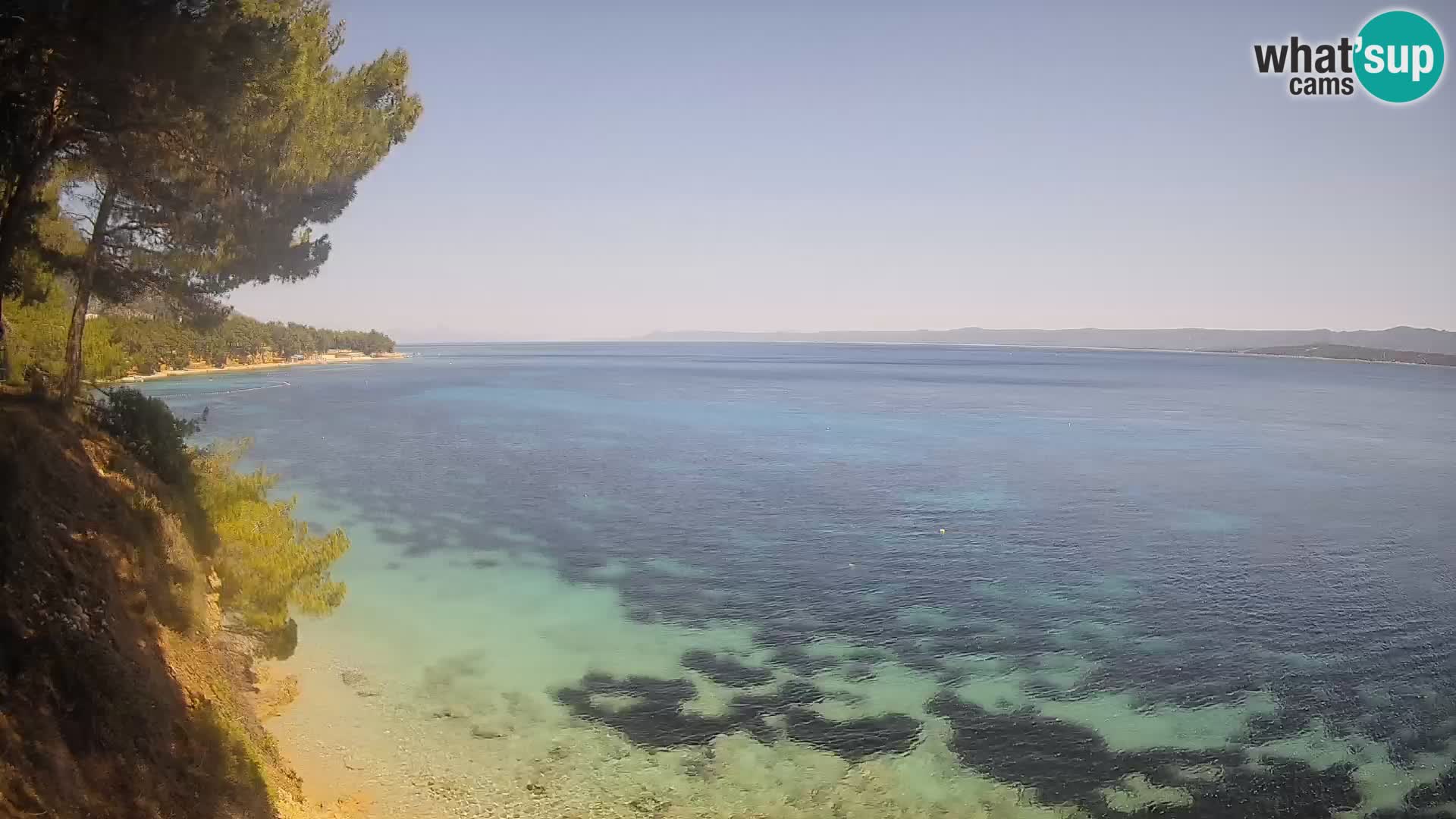 Webcam Potočine Beach Bol – Live View of Borak Beach, Brač Island