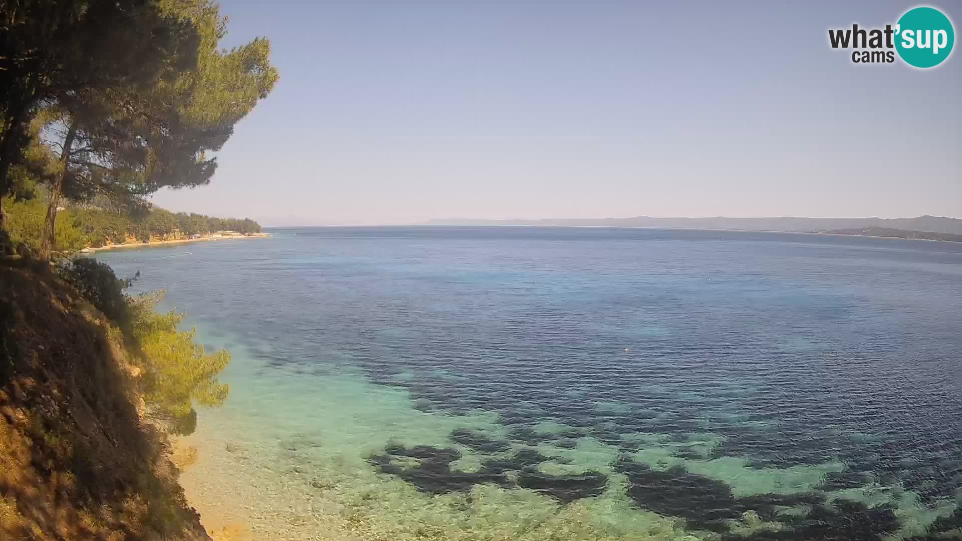 Webcam Potočine Beach Bol – Live View of Borak Beach, Brač Island