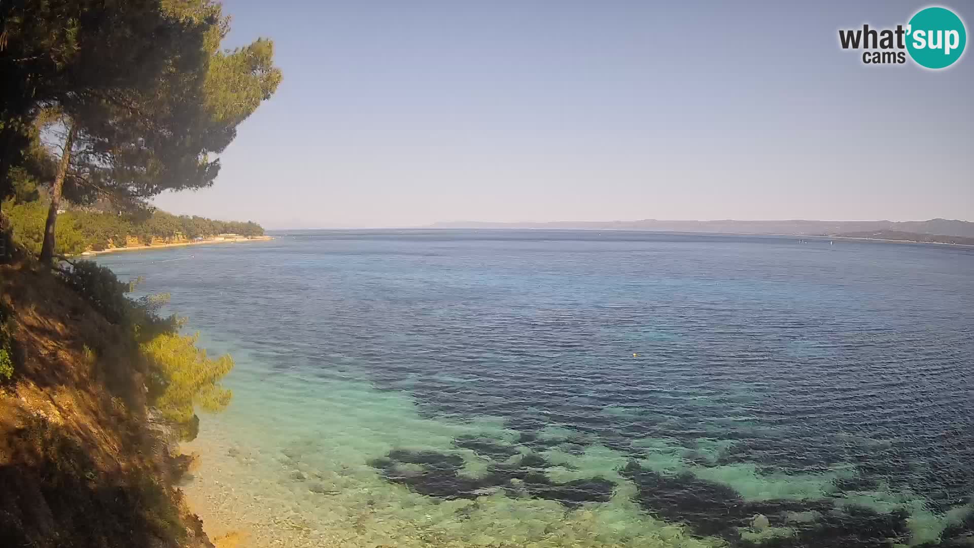 Webcam Strand Potočine Bol – Liveblick auf Borak Beach, Insel Brač
