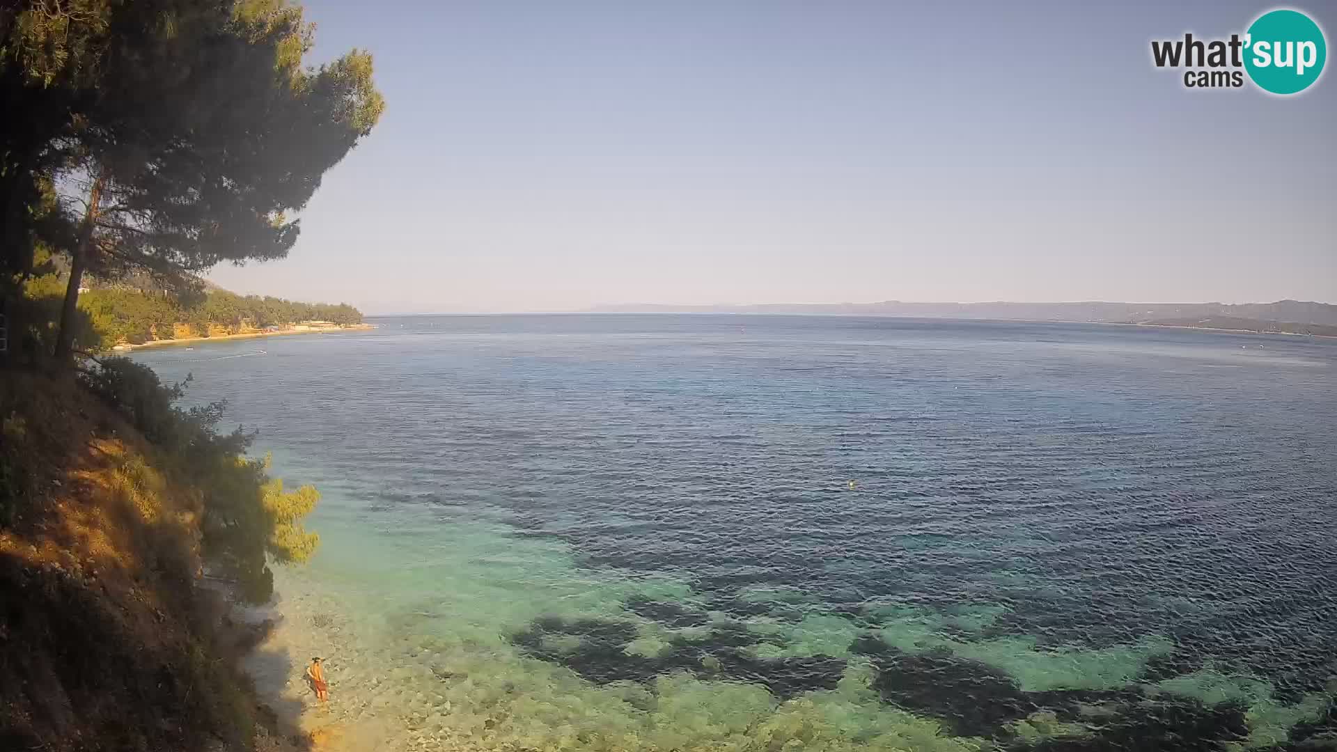 Webcam Playa Potočine Bol – Vista en vivo de Borak Beach, Isla de Brač
