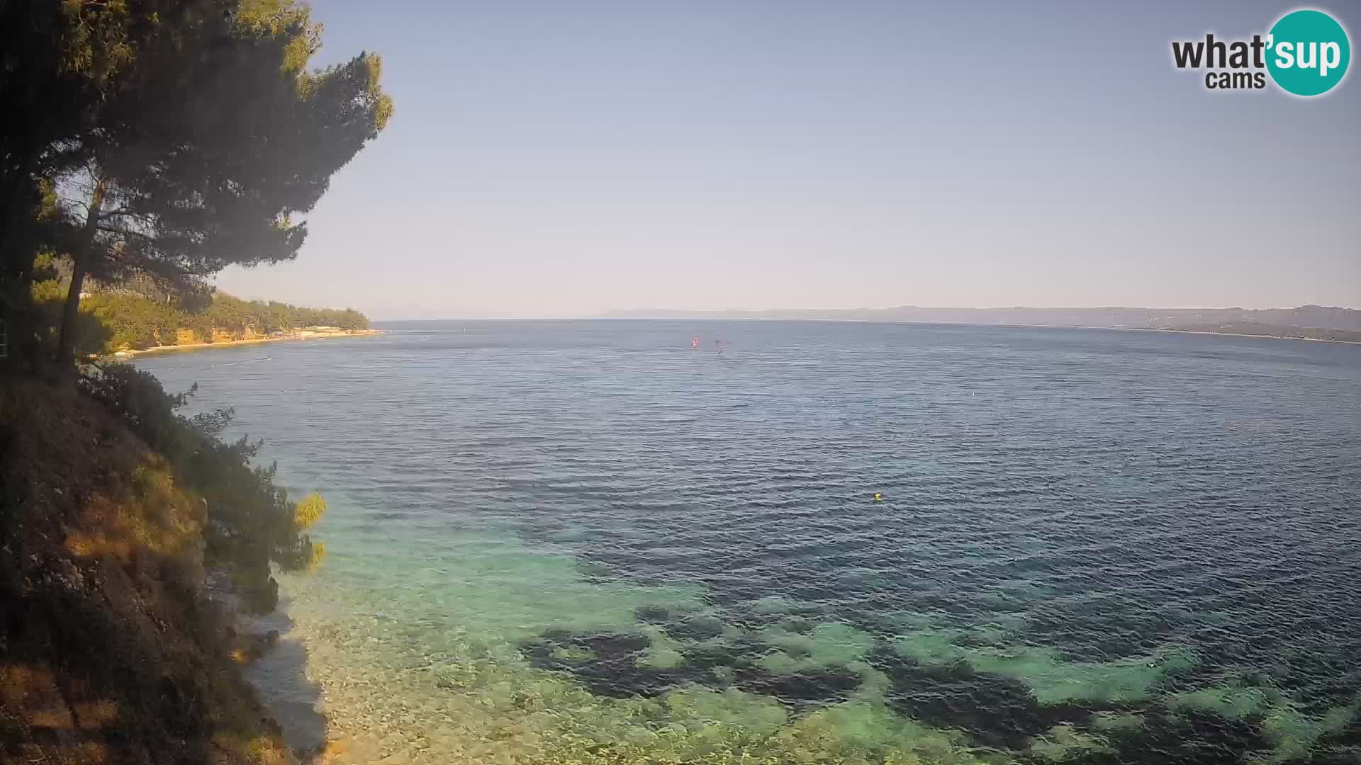 Web kamera Potočine Bol – Pogled uživo na plažu Borak, otok Brač