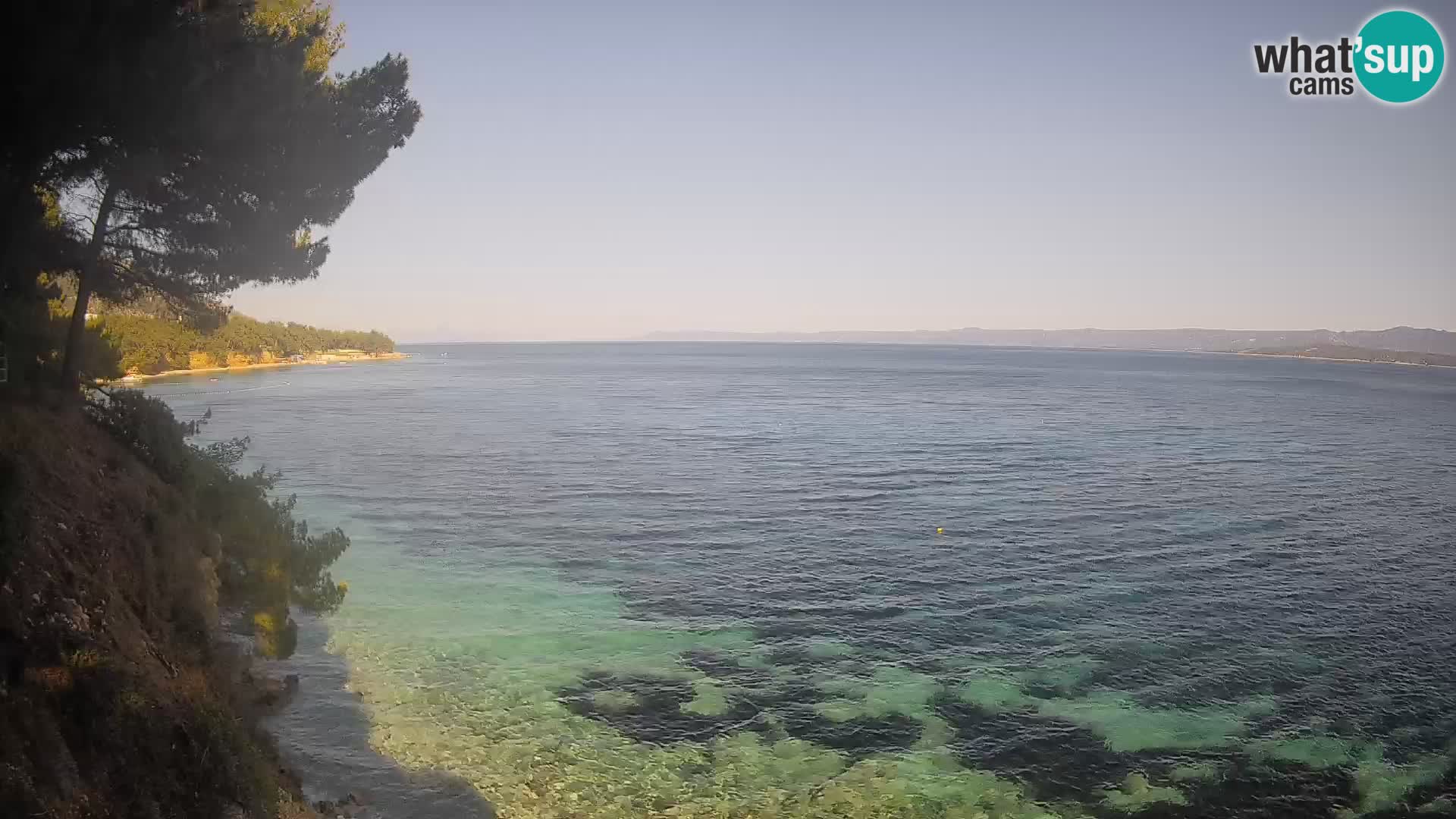 Web kamera Potočine Bol – Pogled uživo na plažu Borak, otok Brač