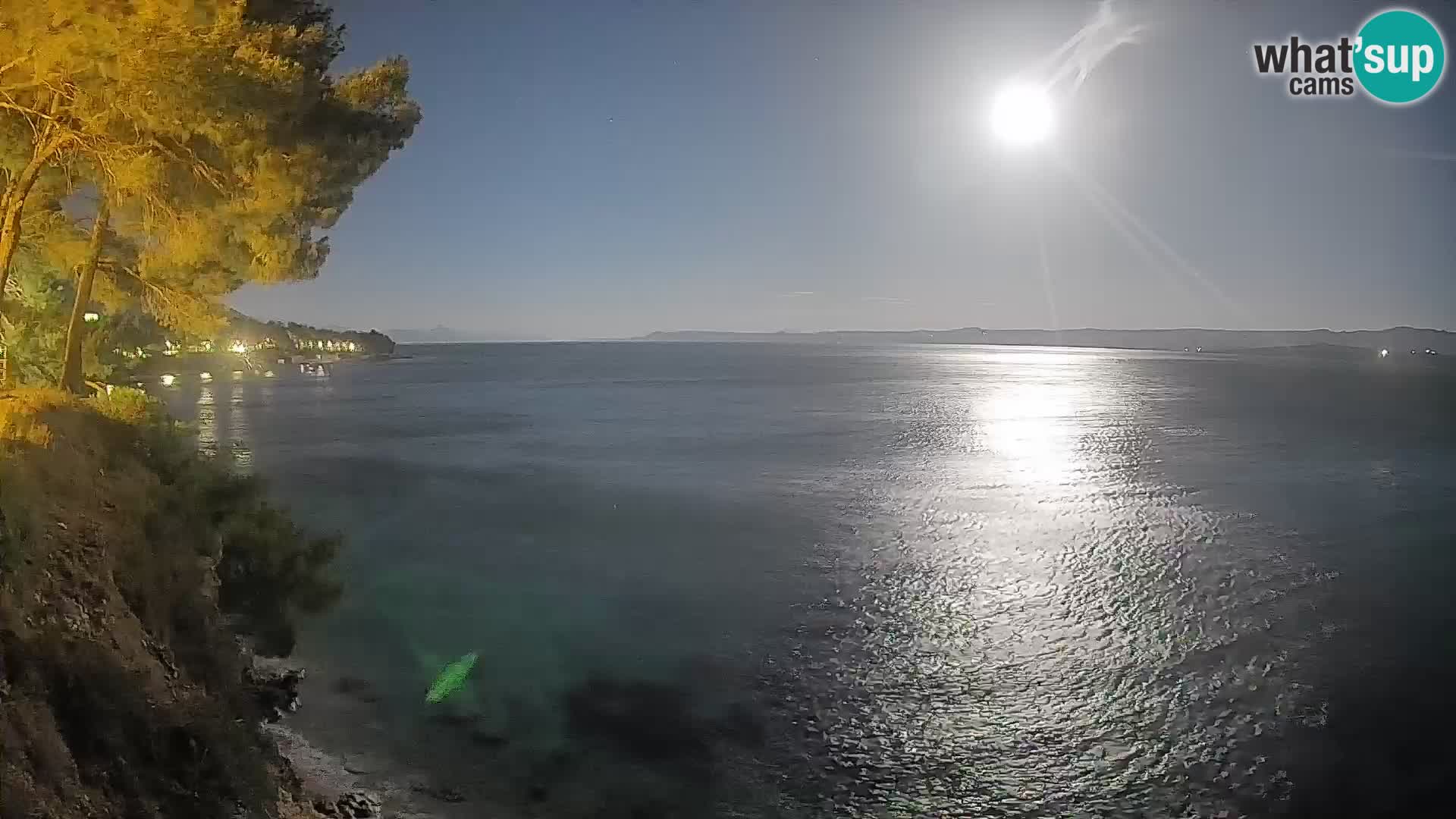 Webcam Spiaggia Potočine Bol – Vista live sulla spiaggia Borak, Isola di Brač