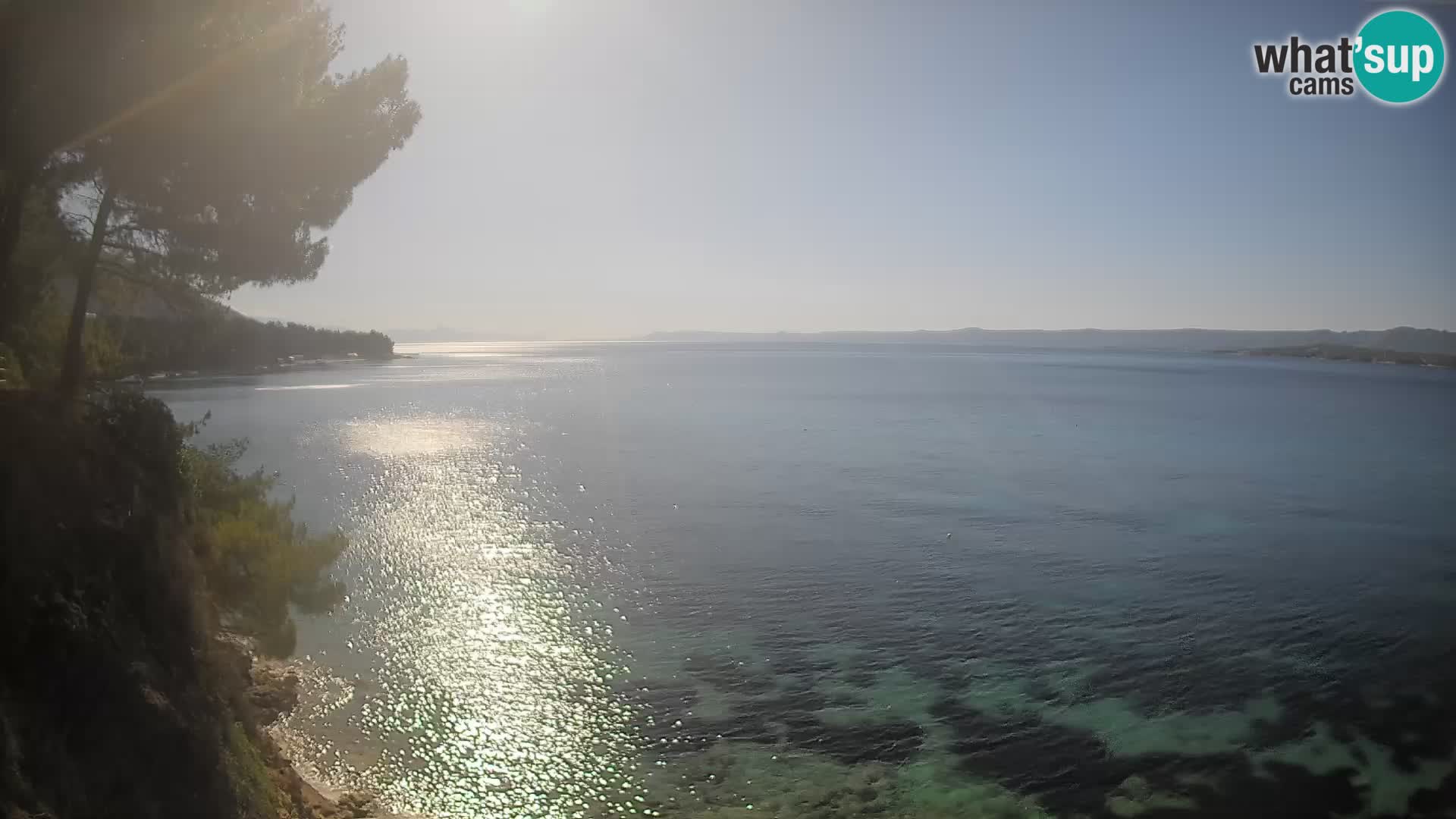 Webcam Playa Potočine Bol – Vista en vivo de Borak Beach, Isla de Brač