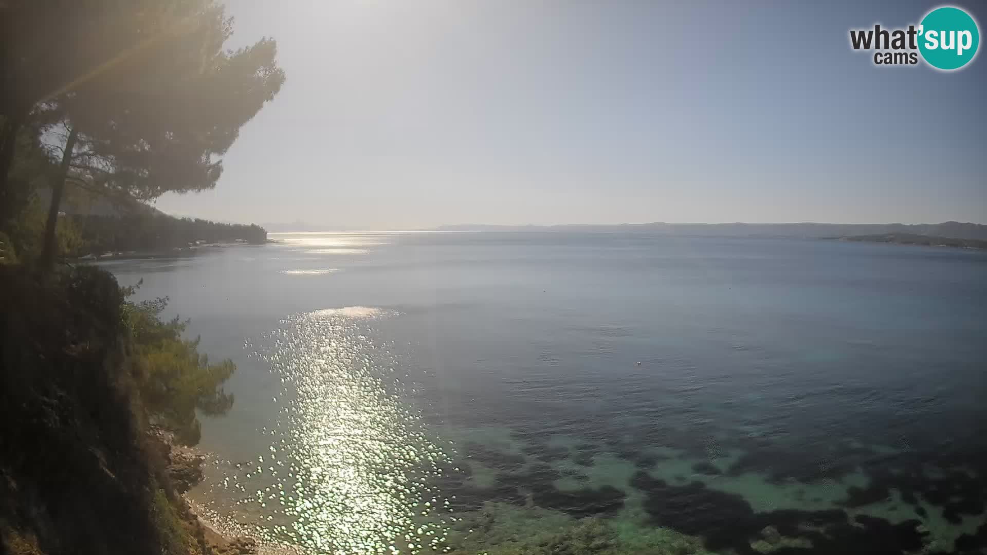 Webcam Strand Potočine Bol – Liveblick auf Borak Beach, Insel Brač