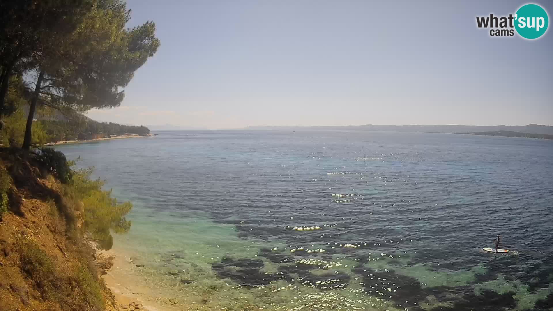 Web kamera Potočine Bol – Pogled uživo na plažu Borak, otok Brač