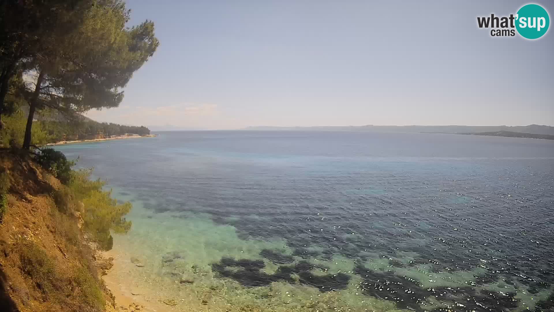 Webcam Strand Potočine Bol – Liveblick auf Borak Beach, Insel Brač