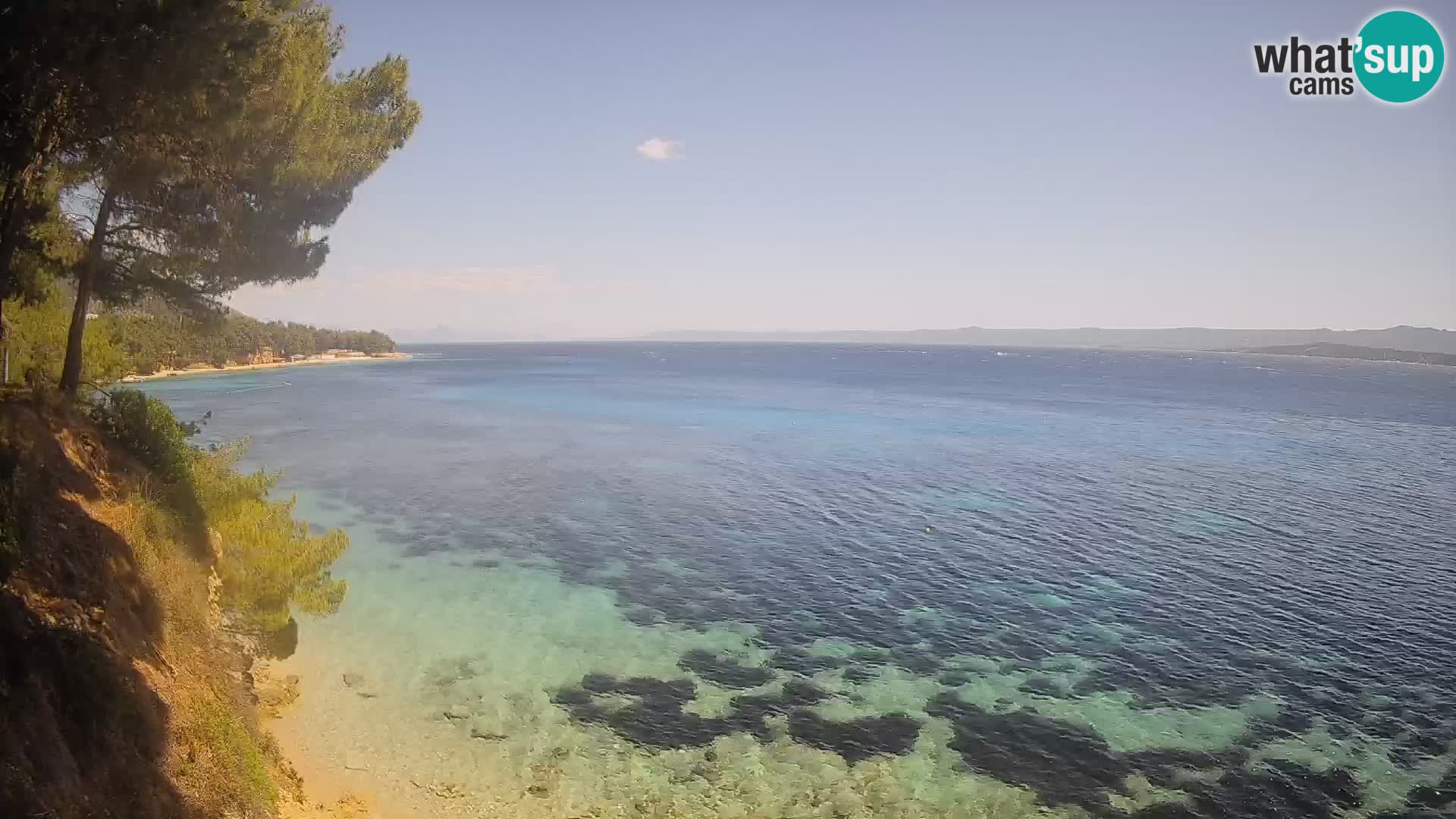 Webcam Playa Potočine Bol – Vista en vivo de Borak Beach, Isla de Brač