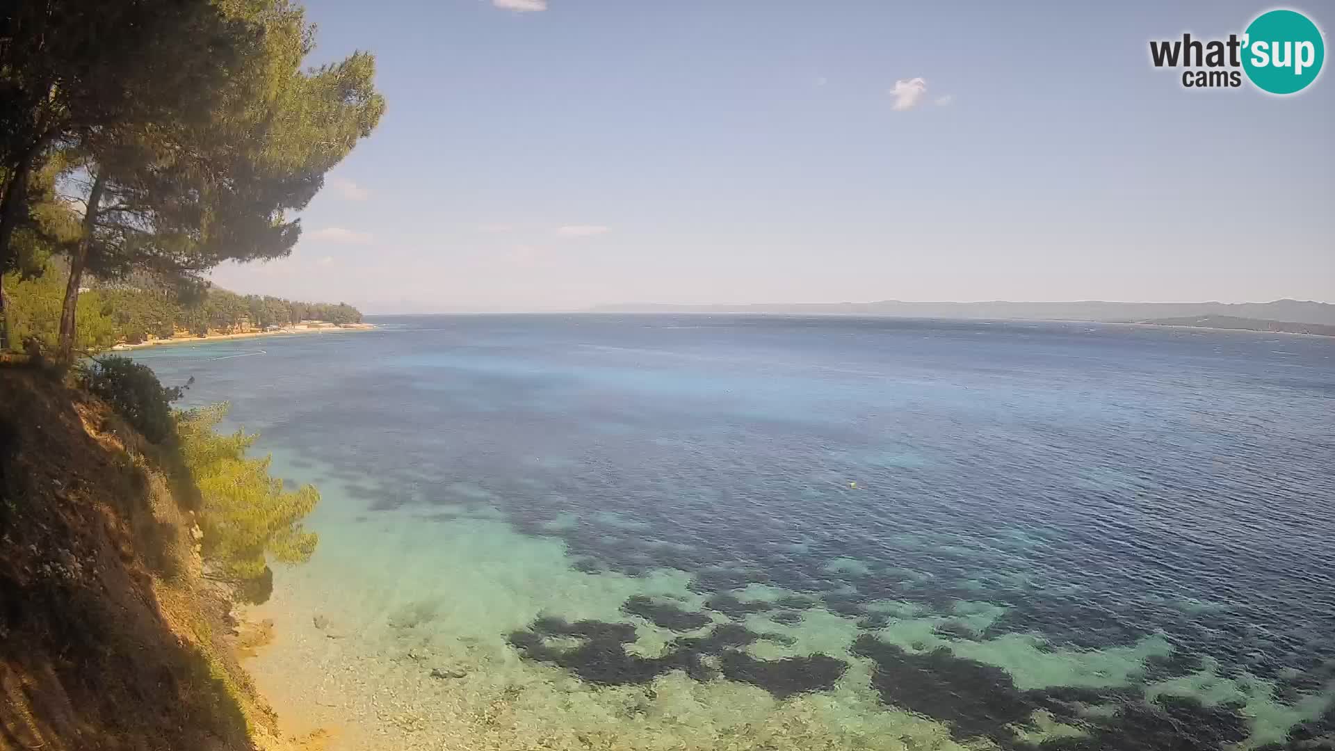 Webcam Playa Potočine Bol – Vista en vivo de Borak Beach, Isla de Brač